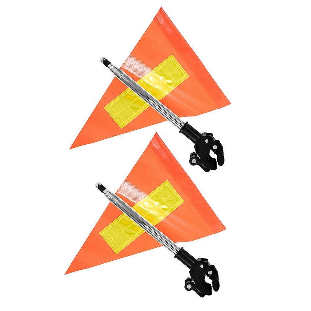 Adjustable Golf Cart Flag with Reflective 6Pcs Set