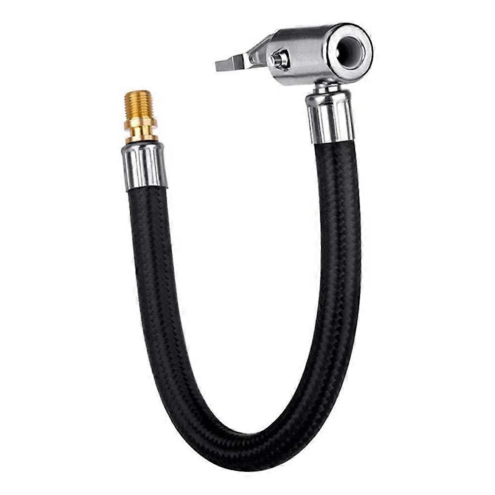 Locking Tire Chuck Valve Air Hose 20cm Inflator Pump Hose Adapter For Bicycle, Motorcycle And Car Inflation