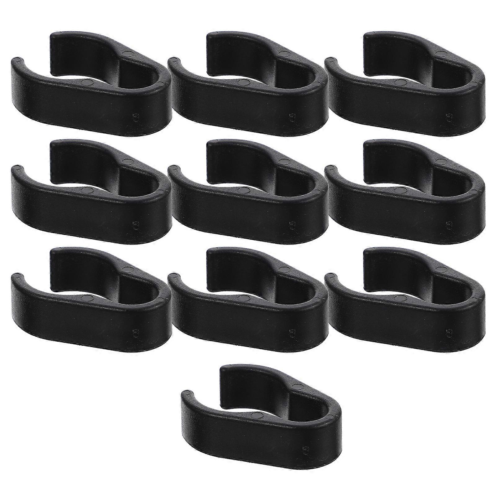 Microphone Cable Clips Durable Cable Organizer for Home 40Pcs Black
