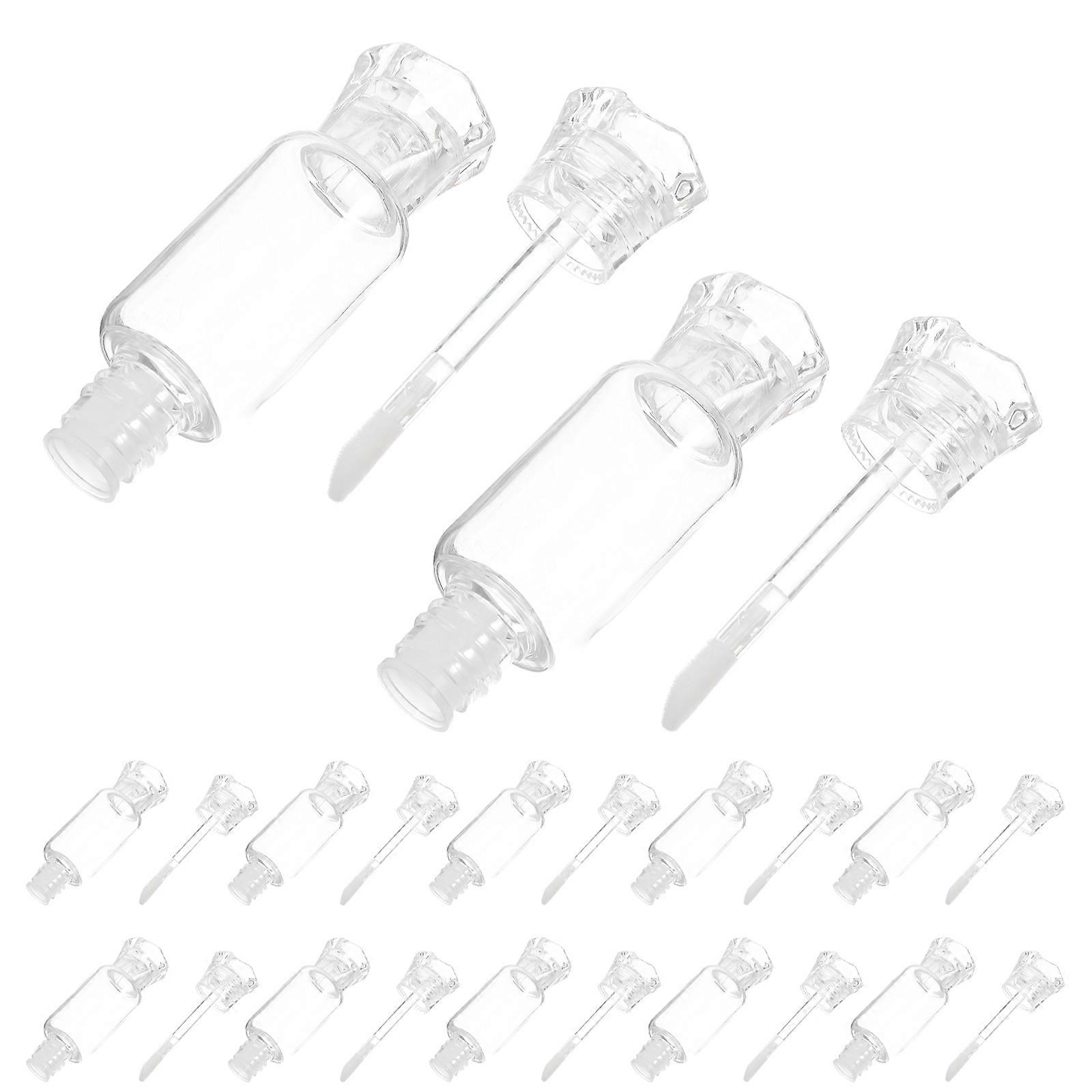 Lip Color Container for Storage Use 12Pcs Transparent Lip Gloss Subpackaging Tube