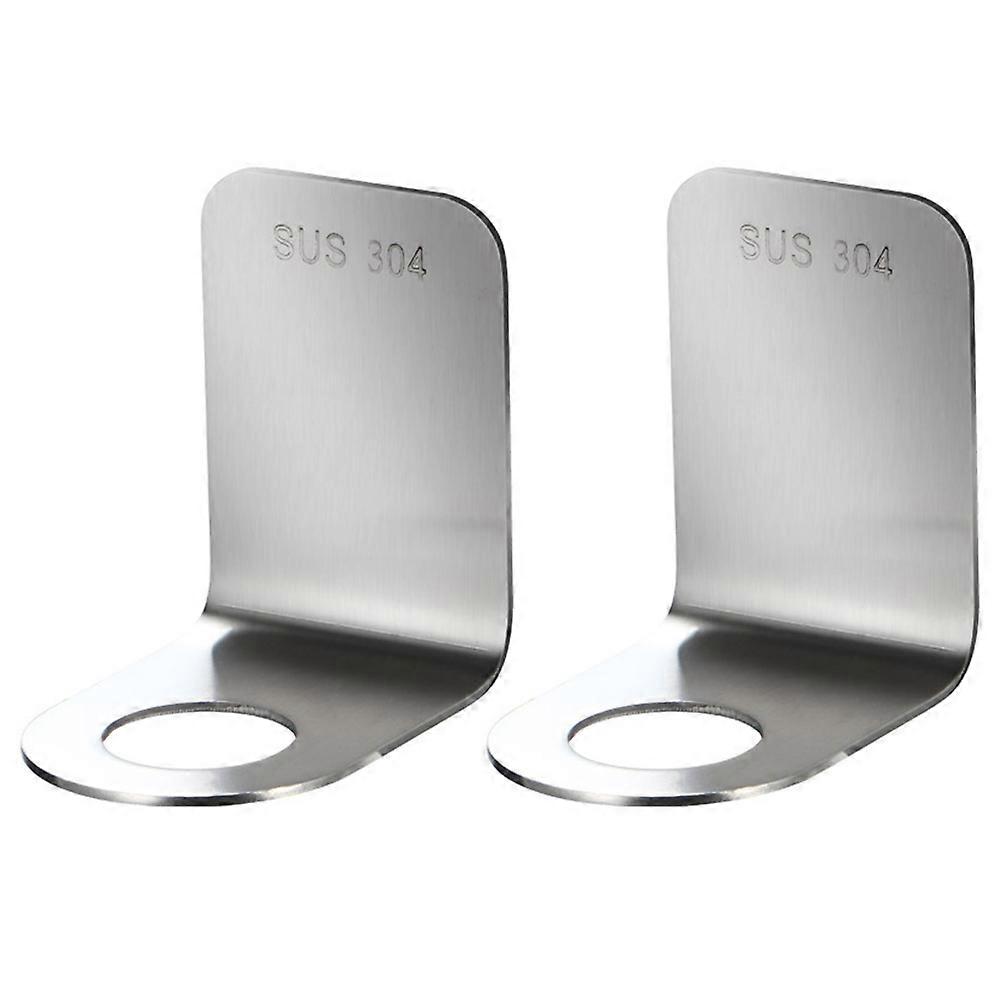 Storage Shelf Stainless Steel Bathroom Accessories Wall Mountable Traceless Design 2Set