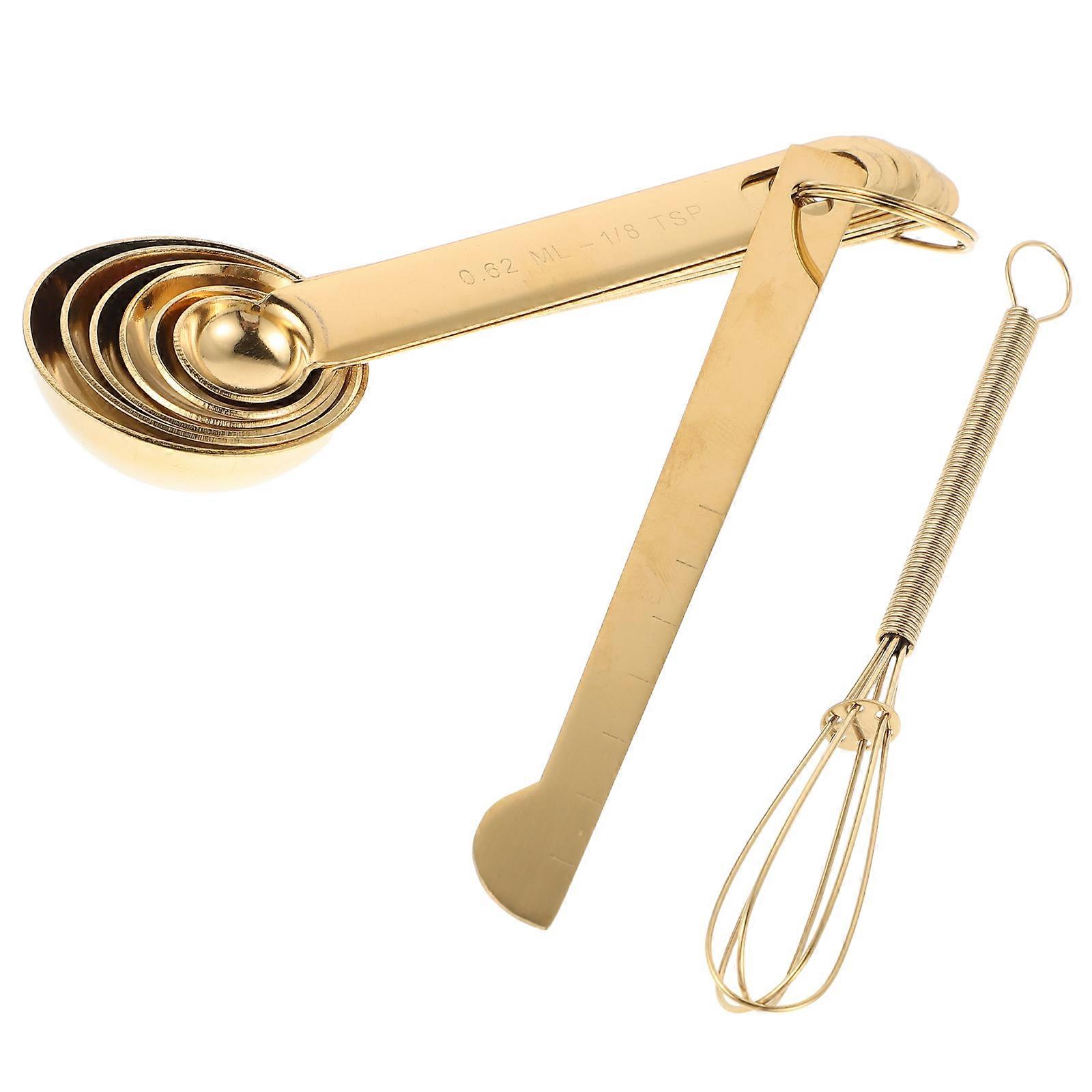 Golden Measuring Spoons Set Stainless Steel for Baking 40Pcs Measurement Tool