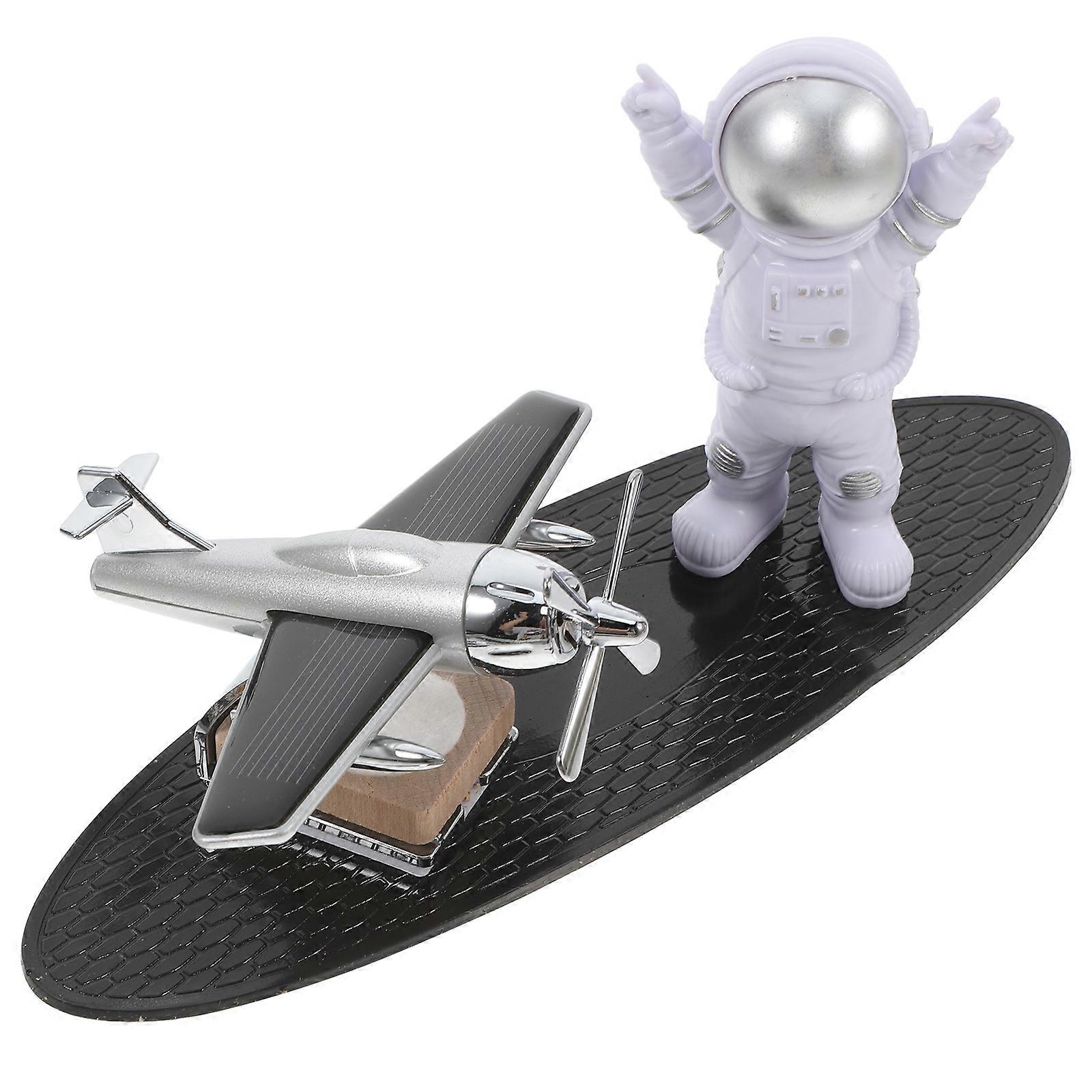 Car Dashboard Astronaut Ornament with Solar Energy Diffuser 4Pcs for Decoration