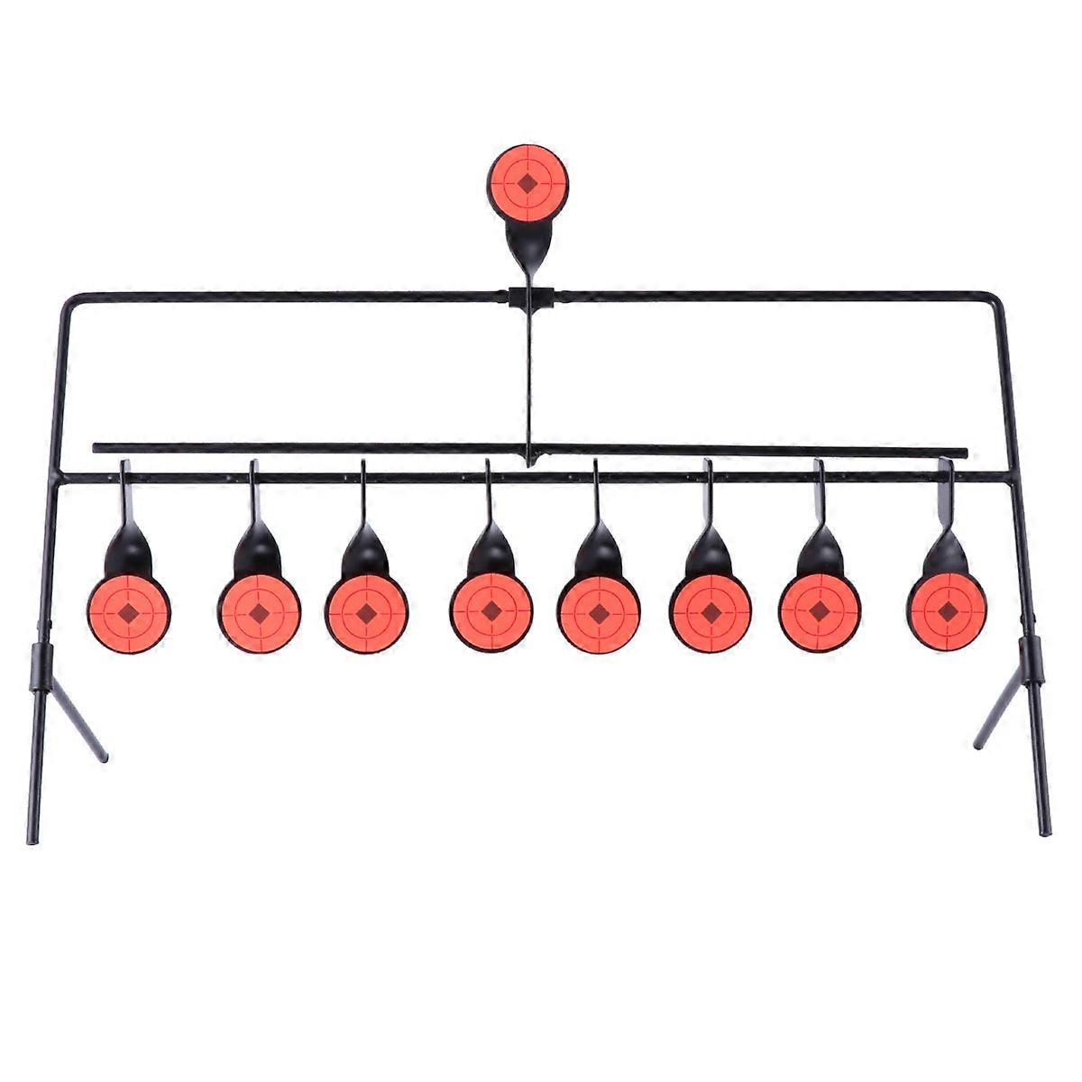 Hunting Targets Nine Head Practice Target Outdoor Shooting Training Rectangular Black 50x38x2cm Durable 1Pcs