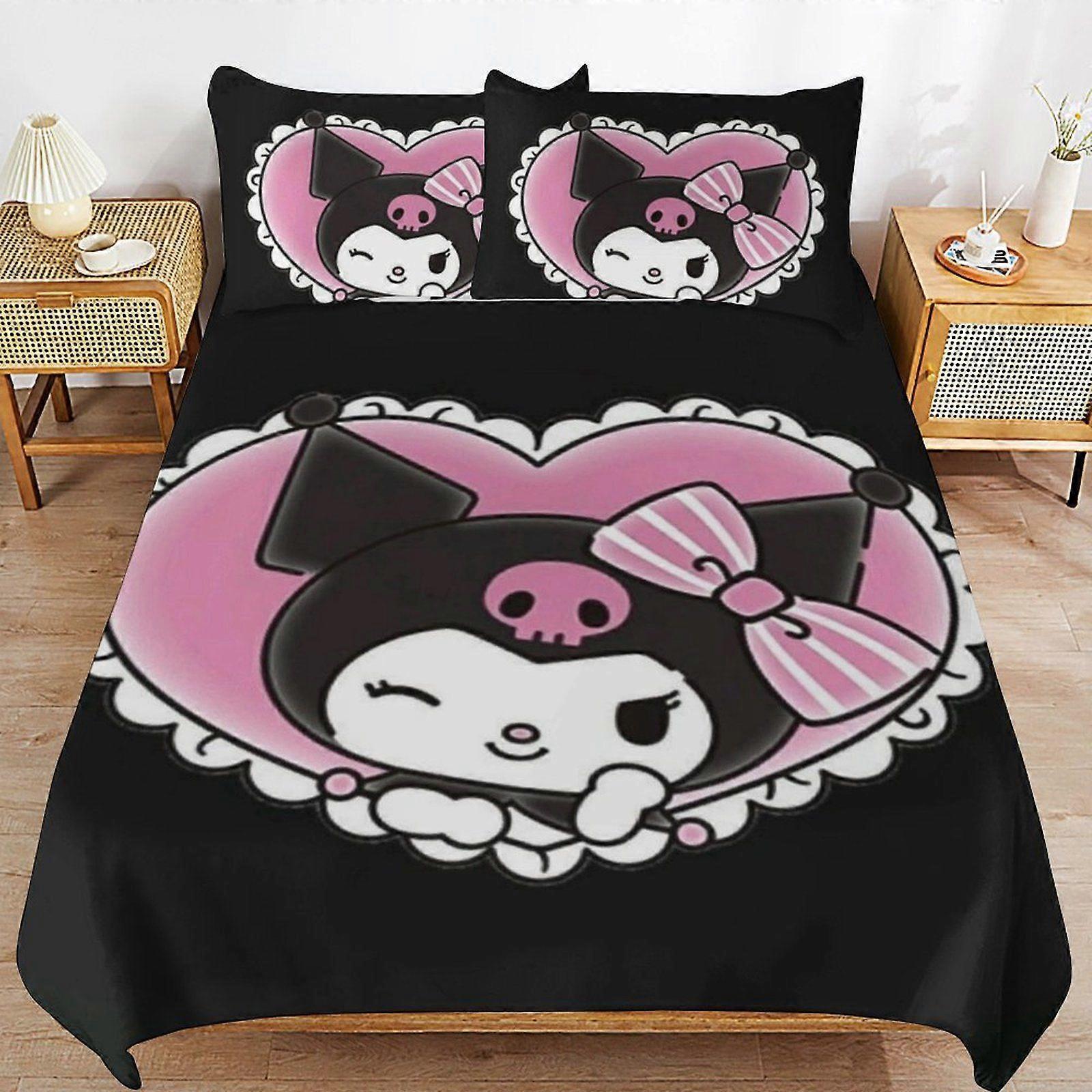 Y2 Kuromi Advanced Layer Soft Comfort Zipper Closure Enhanced Bedding Feel Duvet Cover Sets Value O2