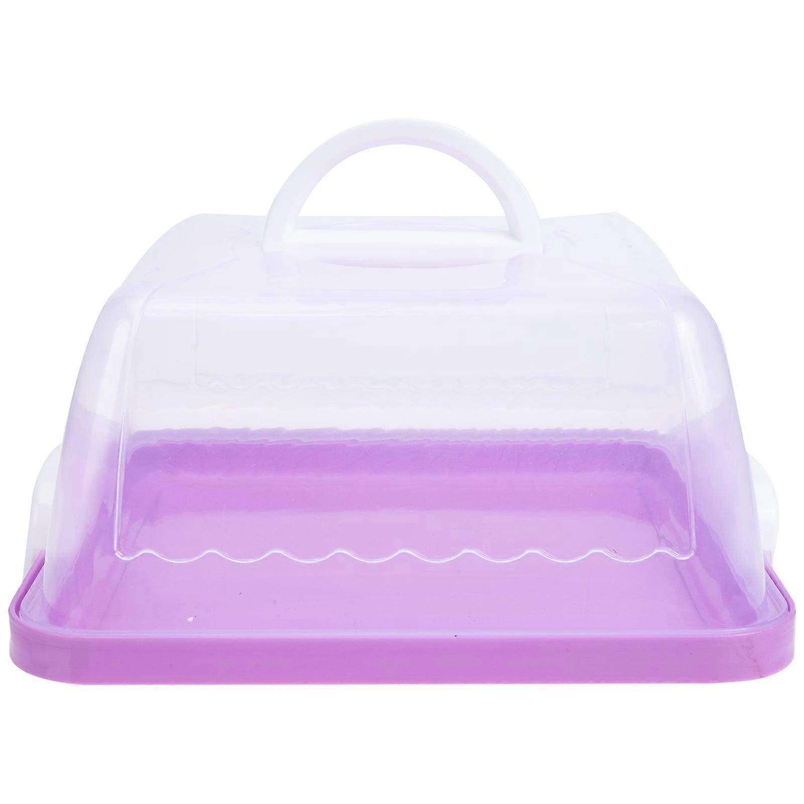 PeggyDoll Portable Cake Carrier with Handle Plastic Cake Container Holder with Lid