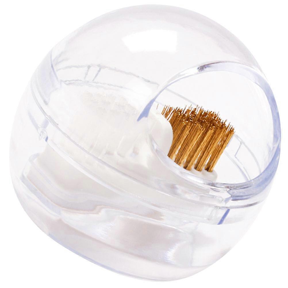 Nail Drill Bits Cleaning Tool for Cleaning Use 3Sets Transparent Nail Drill Brush