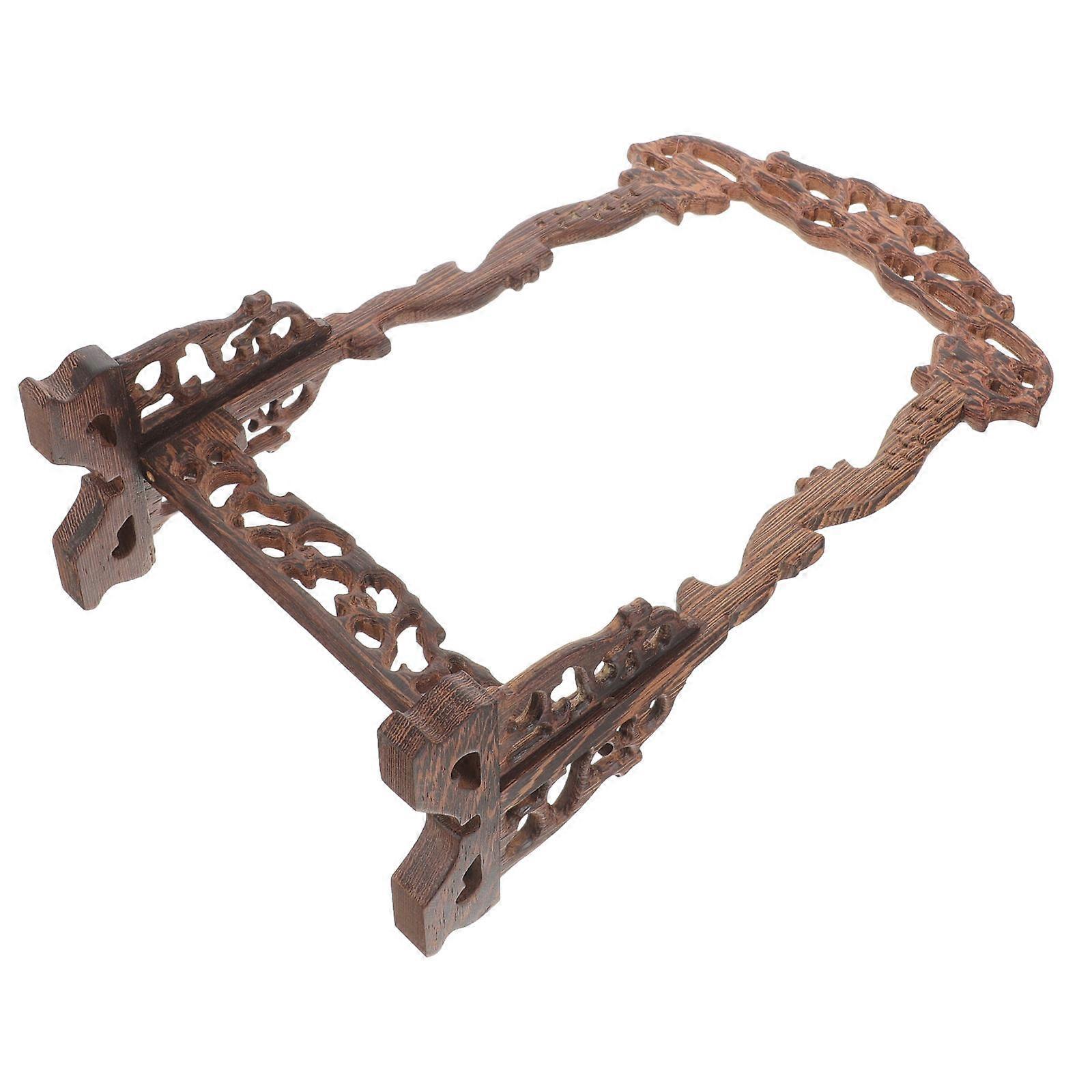 Necklace Display Stand Organizer For Dressing Table With Elegant Dark Brown Finish And Practical Function 3Pcs