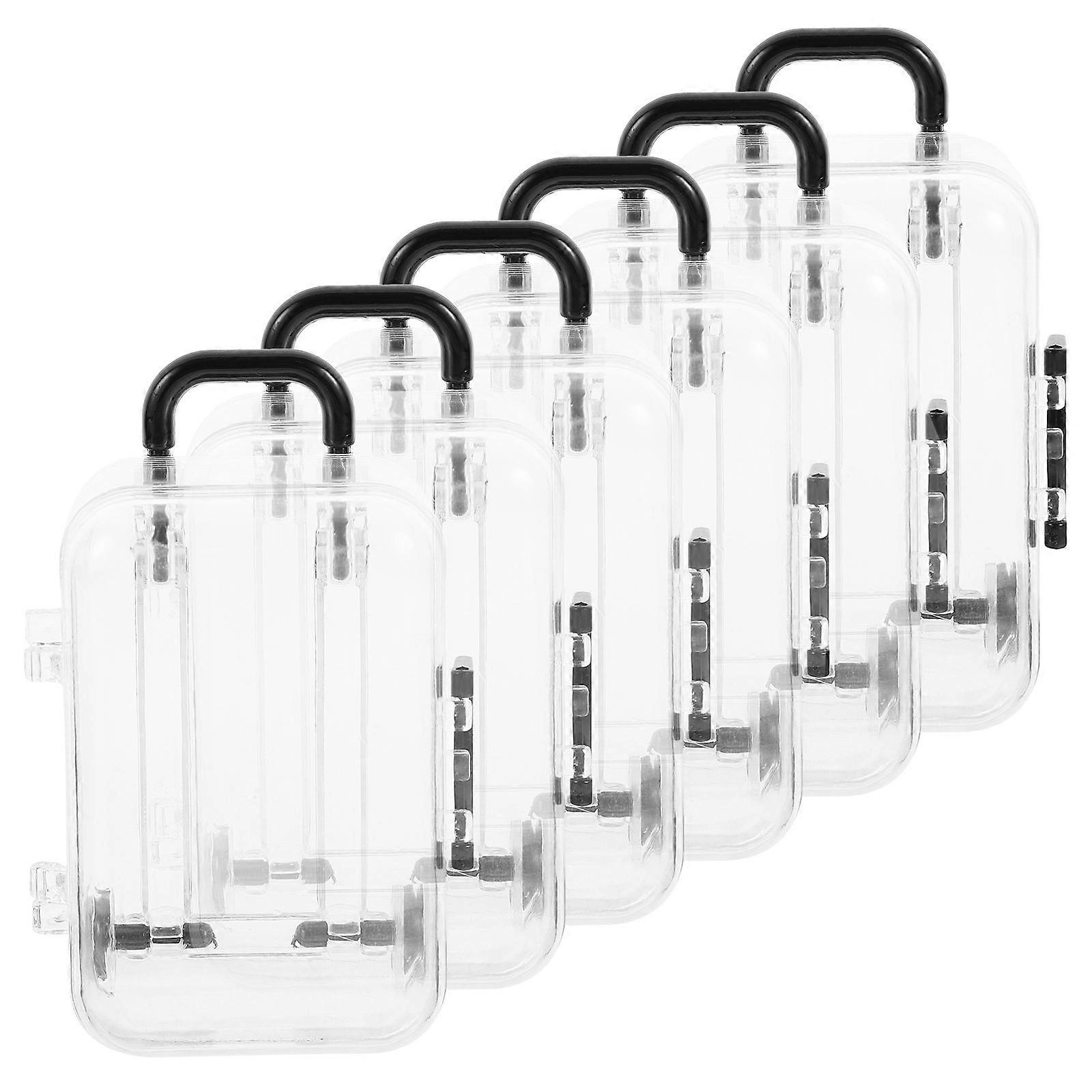 Candy Box 6Pcs Transparent Plastic Storage Box with Durable Long-Term Use
