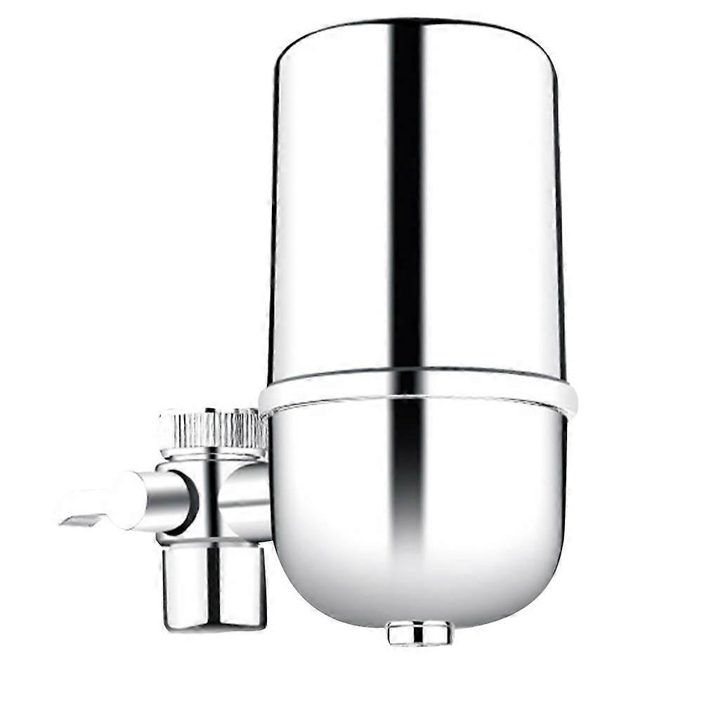 Filtre à eau pour robinet de cuisine, 2 pièces, argent