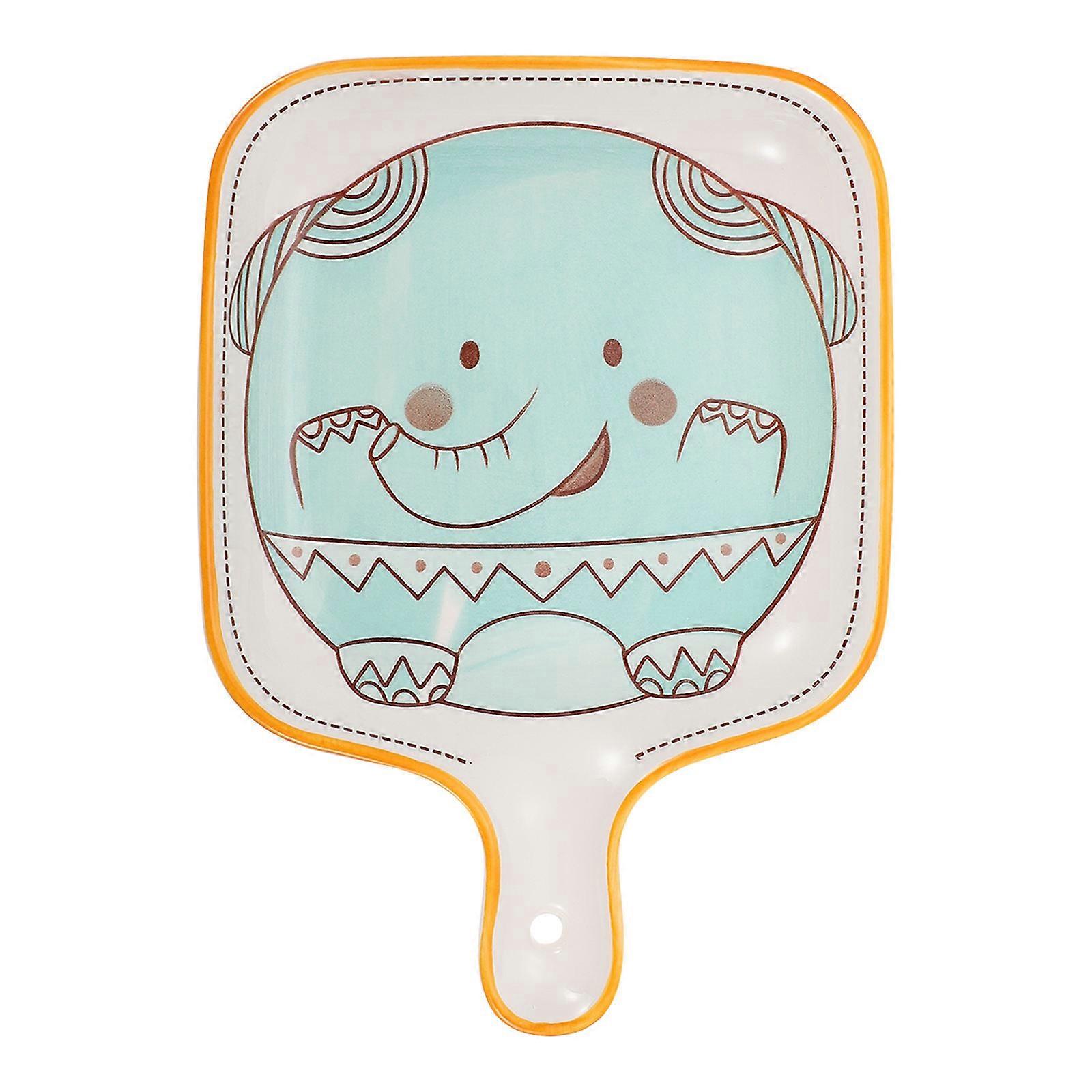 Creative Blue Ceramic Food Dish Fruit Tray for Storage 2 Pieces