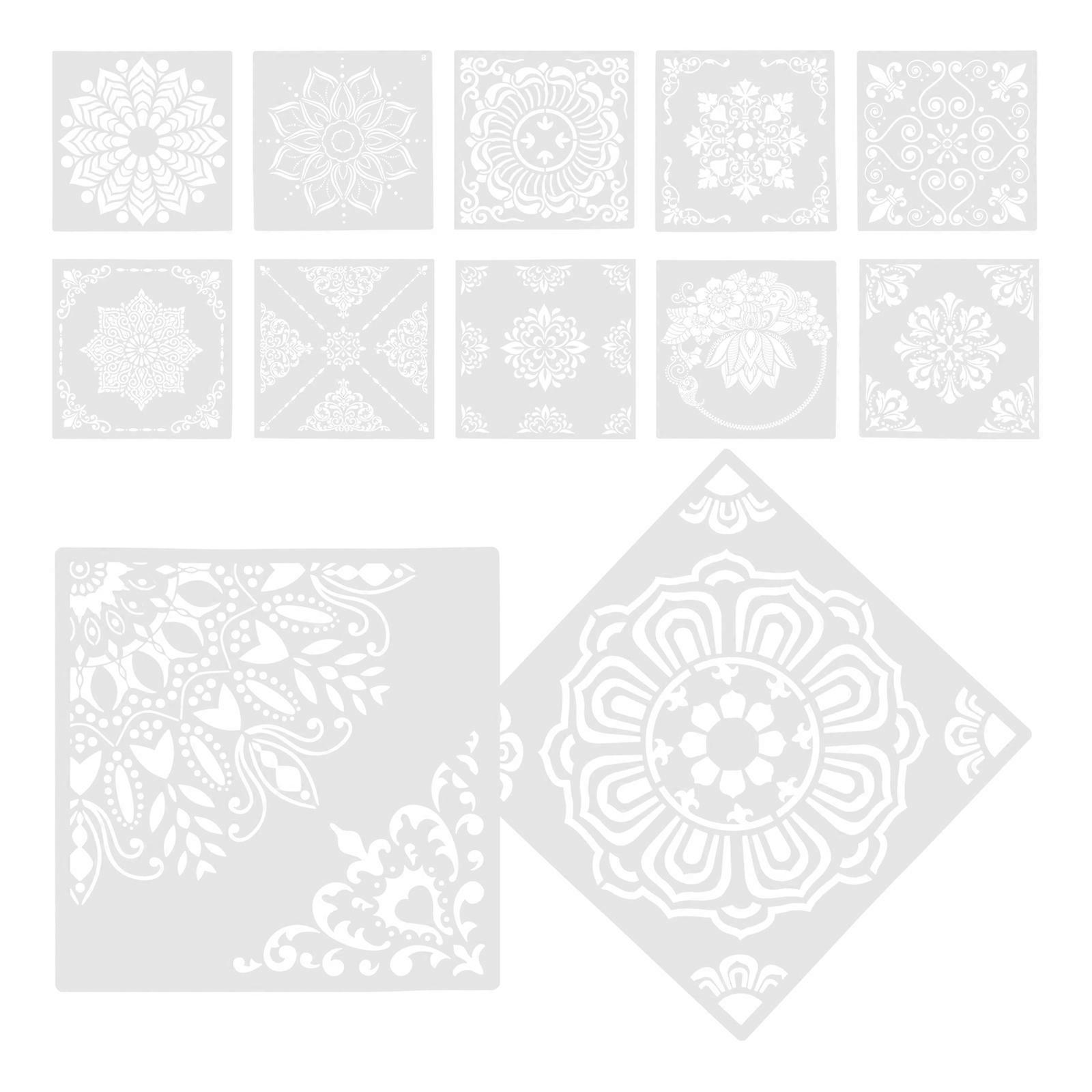 DIY Crafts 60 Pcs Wall Painting Stencils For Artists Assorted Color Templates For Various Occasions