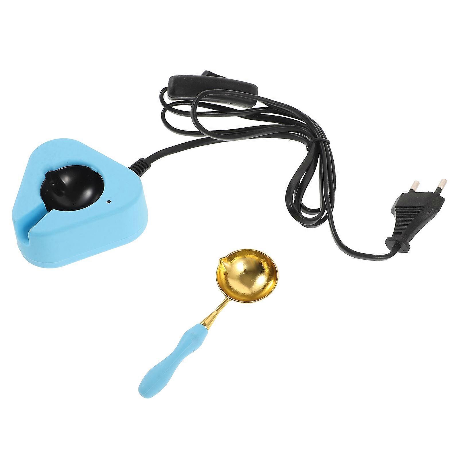 Seal Making Wax Melting Spoon Tool 2 Sets Designed For Craft Makers In Blue Color Ideal For DIY Hobbyists And Convenient Storage