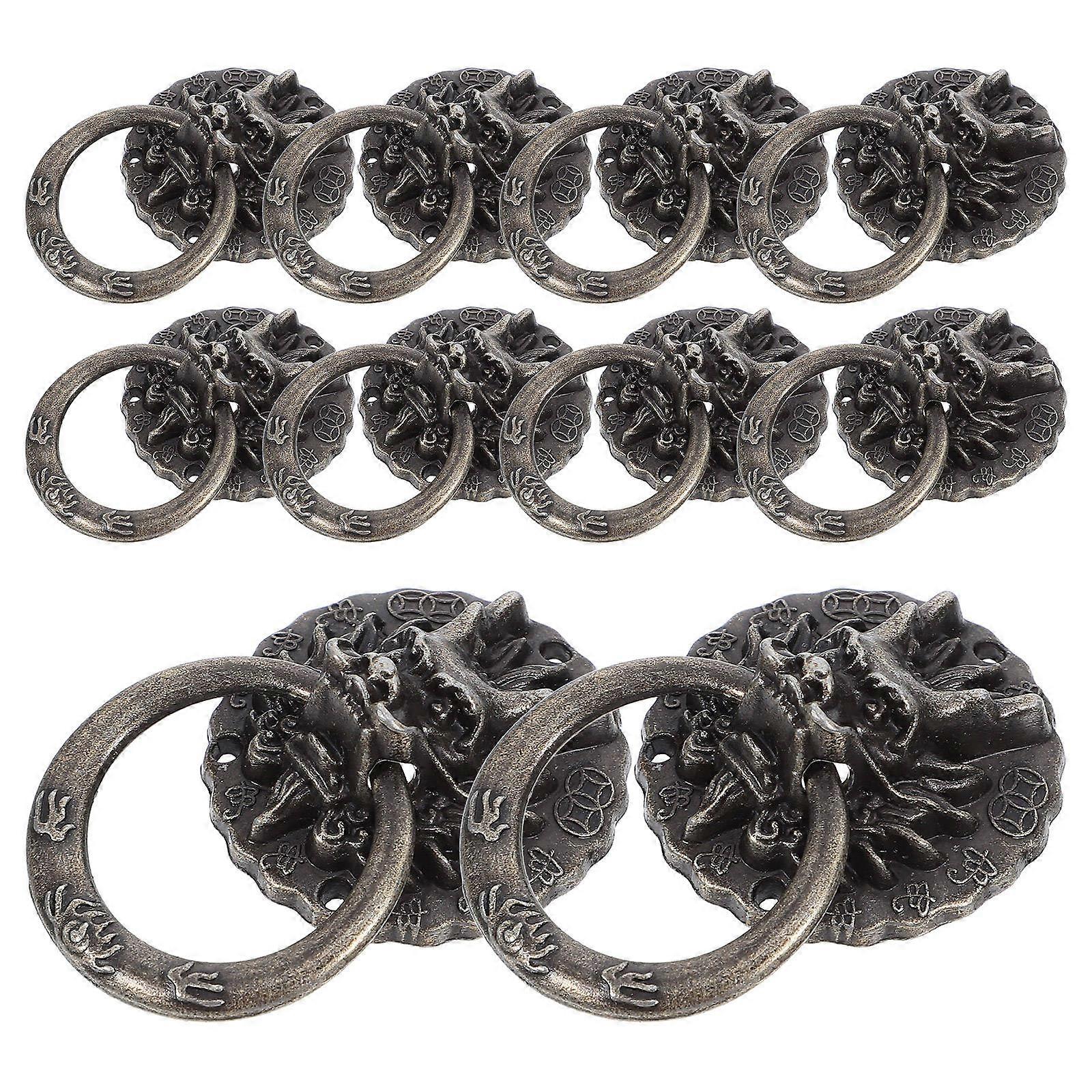 Black Zinc Alloy Door Pull Handle for Closet 20Pcs Pack