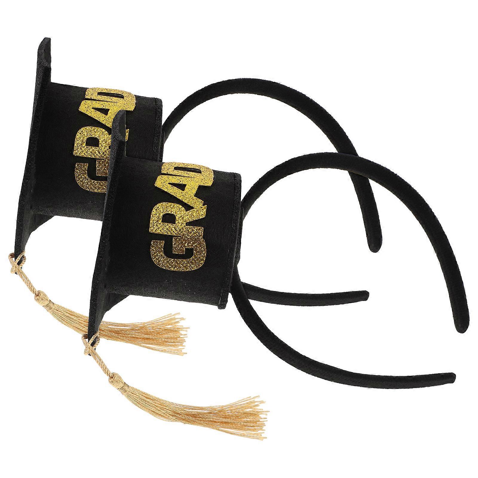 Tassel Graduation Cap Headband for Graduation Event 4Pcs Set