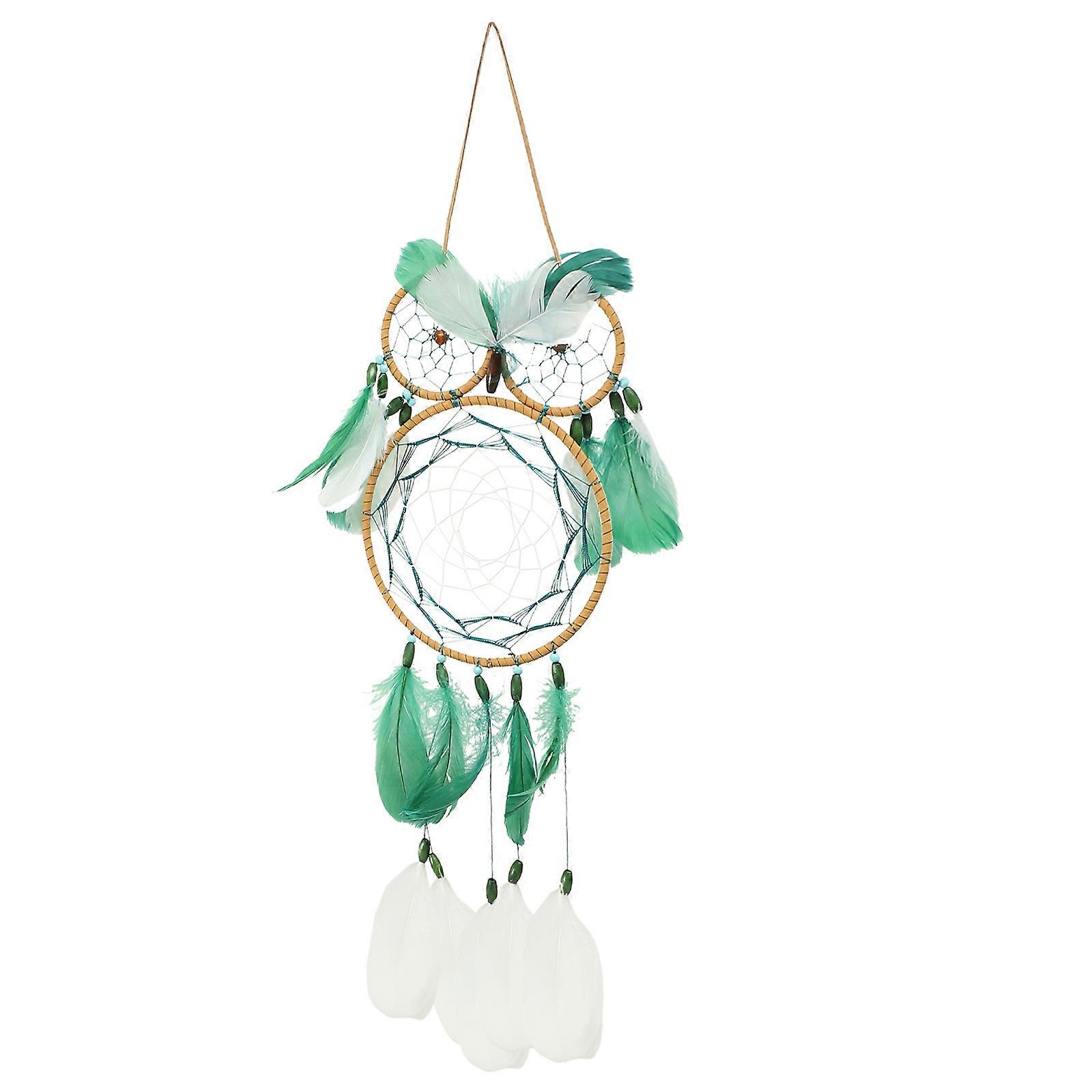 Ensemble de 3 décorations murales en macramé avec attrape-rêves