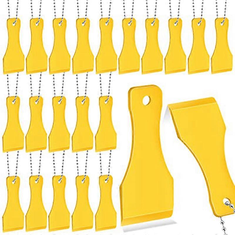 20 PCS Plastic Scraper Tool Keychain Lottery Ticket Scratcher Tool