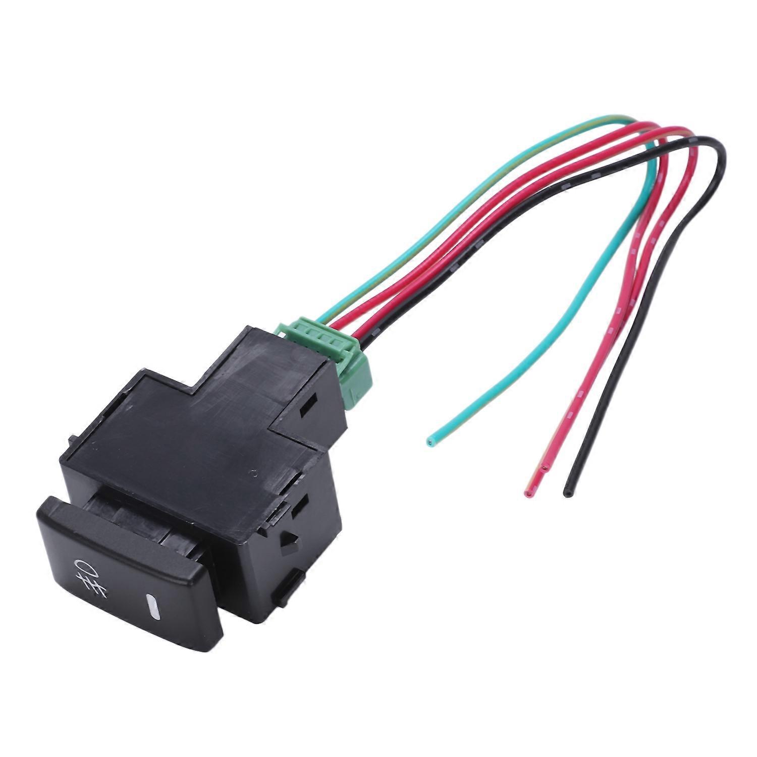 Red Pilot Lamp 4 Wired Fog Light Switch for Black
