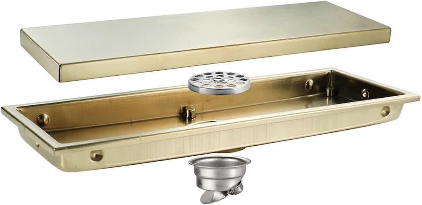 Floor Drain Shower Floor Drain Cover 12Inch Rectangle Stainless Steel With Tile Insert Grate Removable OdorReducing