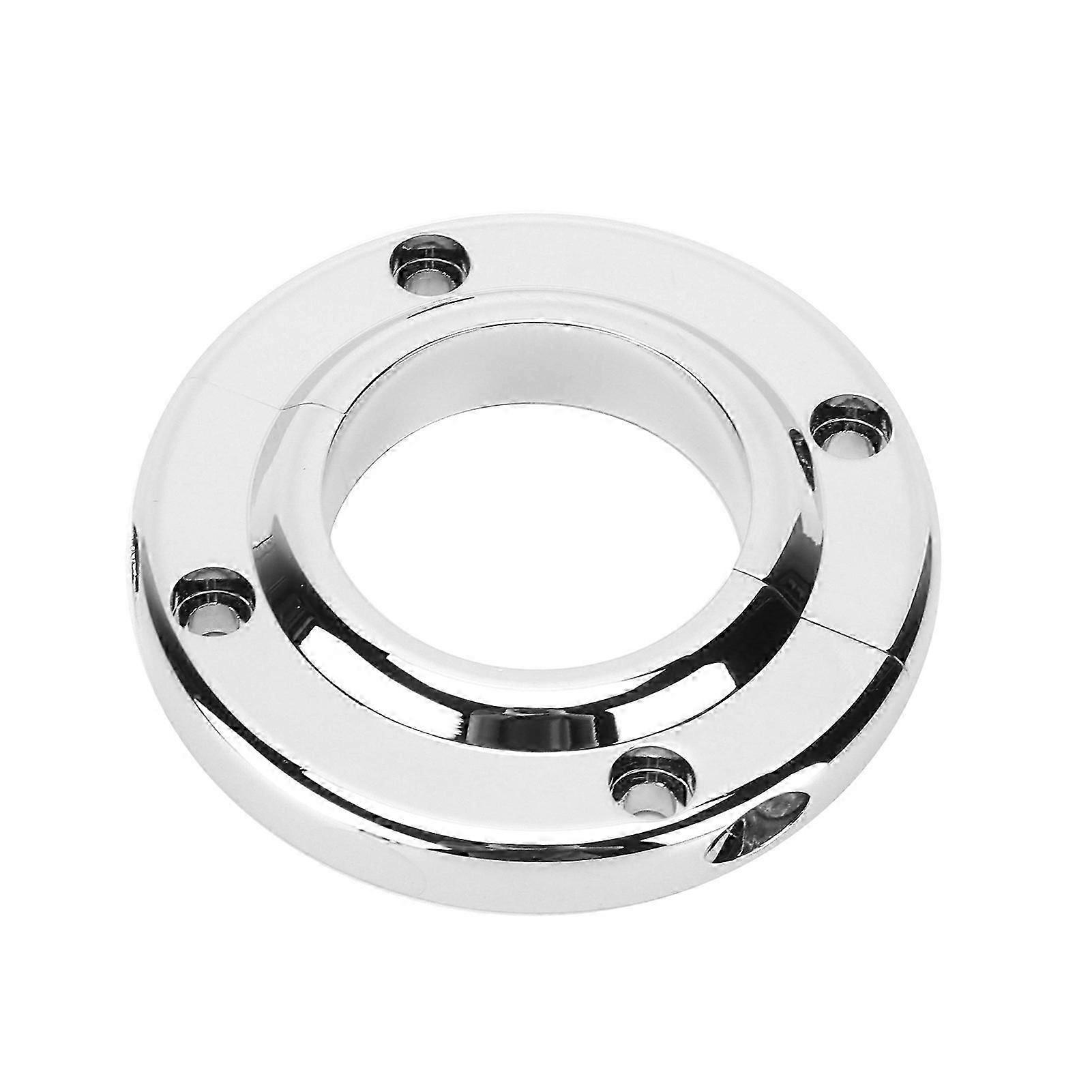 Steering Column Floor Mount Polished Round Replacement compatible with GM SBC BBC 350 Engine 2in (2PCS)