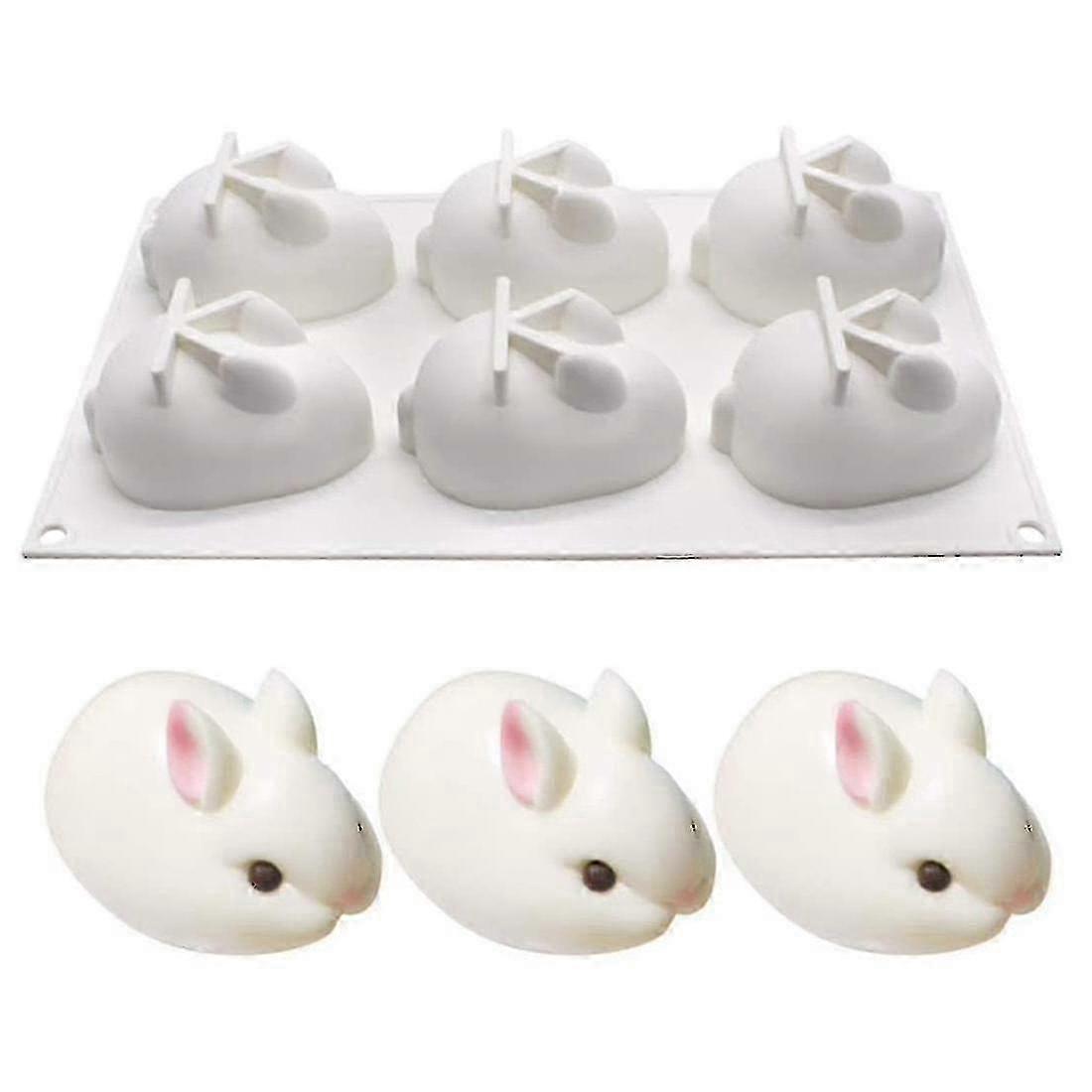 Non-stick Silicone Muffin and Cupcake Mold in Rabbit Shape