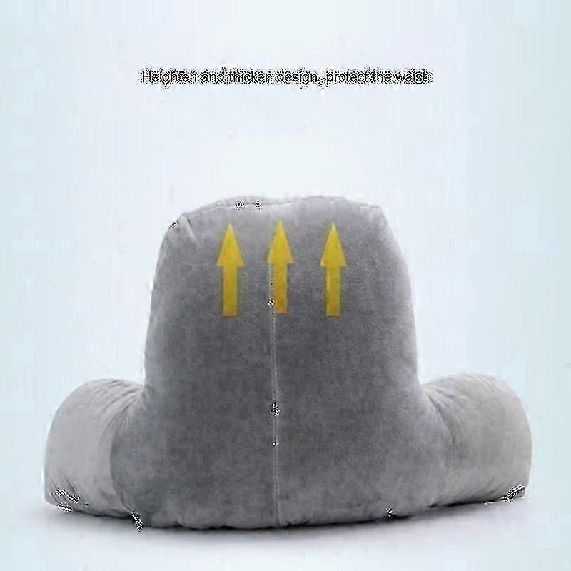 Backrest Pillow With Arms Support Cushion New Lumbar Back Rest Bed Reading Chair P Bzsm