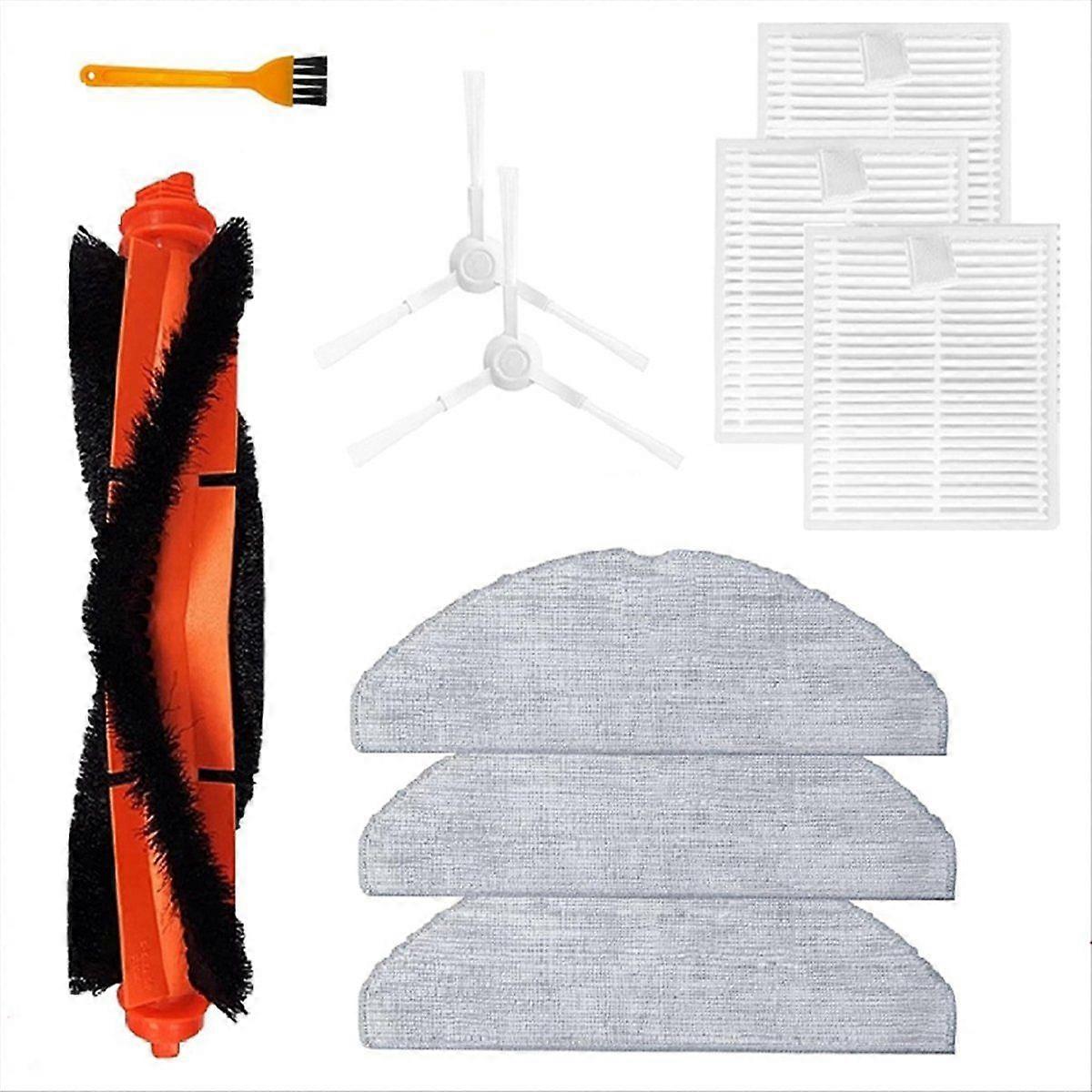 Replacement Kit Accessories for Robot Vacuum S20/D106 Parts Main Brush Side Brushes HEPA Filter Mop