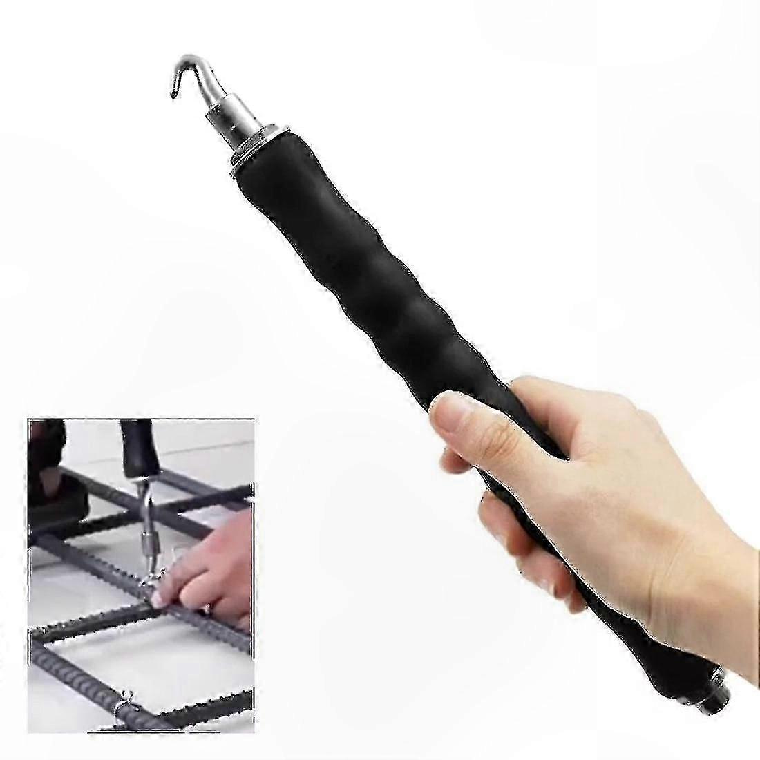 Semi-Automatic Rebar Wire Twisting Tool, Retractable Hook for Construction Sites, 1pc