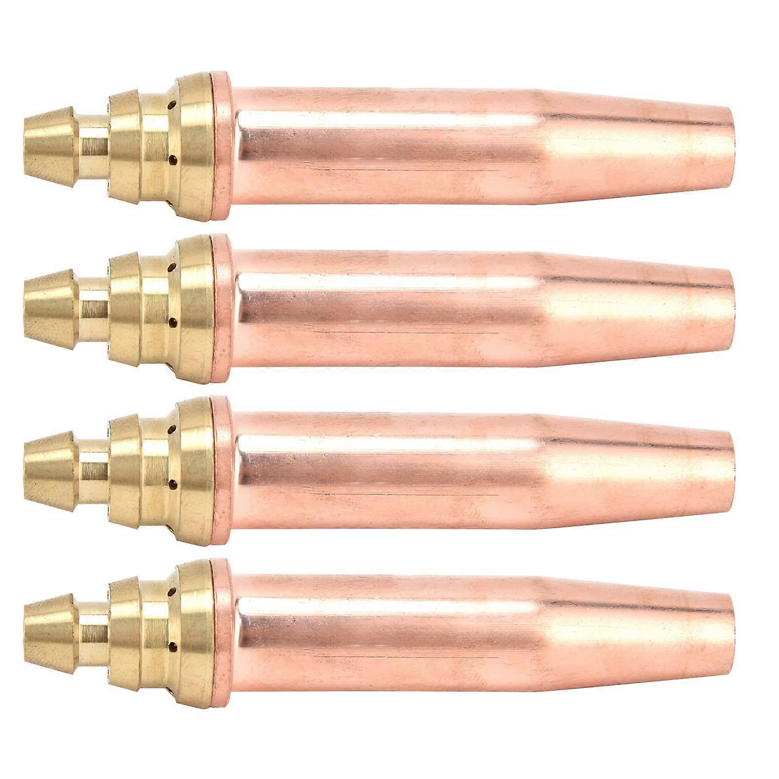 Propane Cutting Tips Set, Temperature Resistant Nozzle For Steel Cutting, 4 Pcs, Model 1# Nozzle