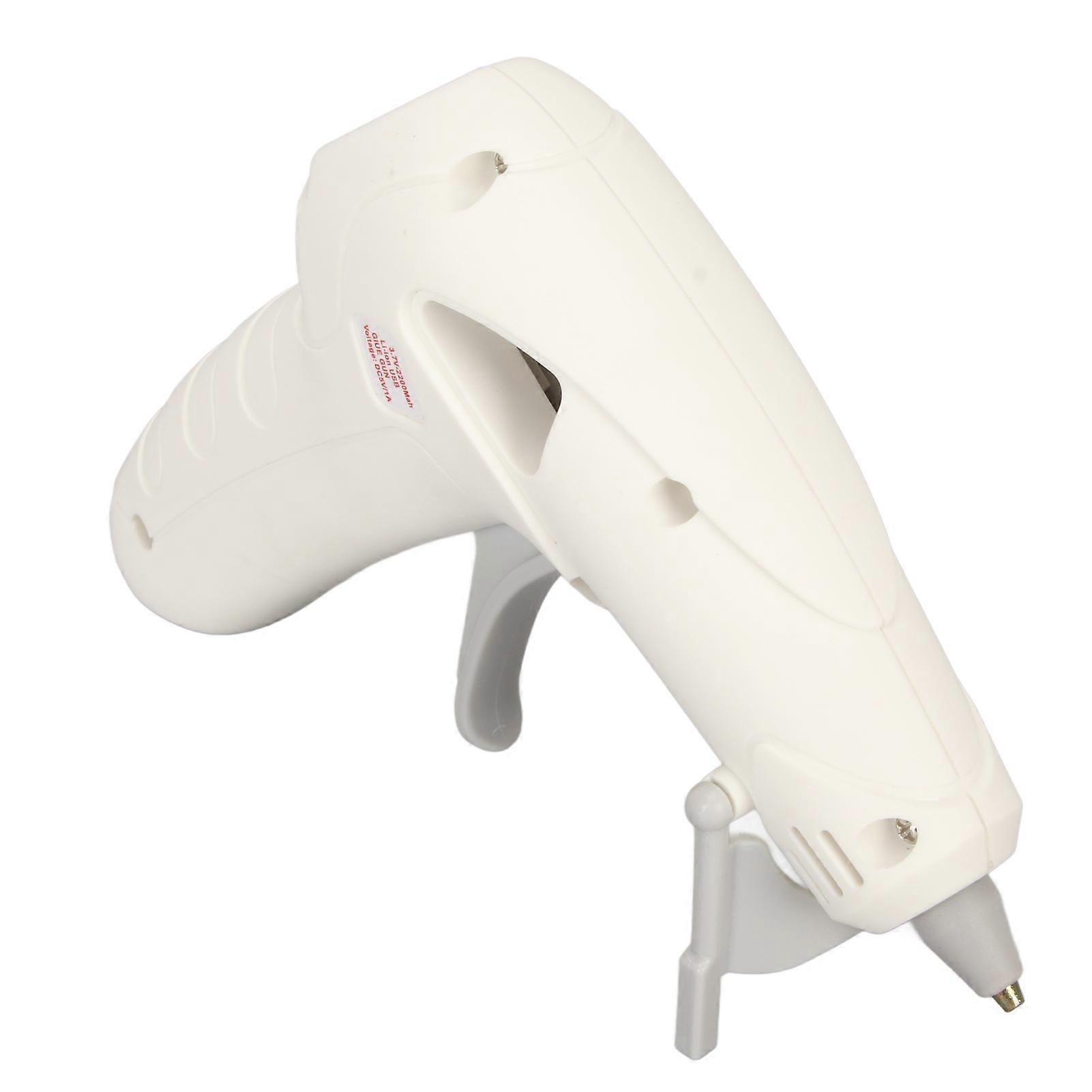 Hot Glue Device Cordless 10W USB Rechargeable Mini Hot Glue Device for Children White 