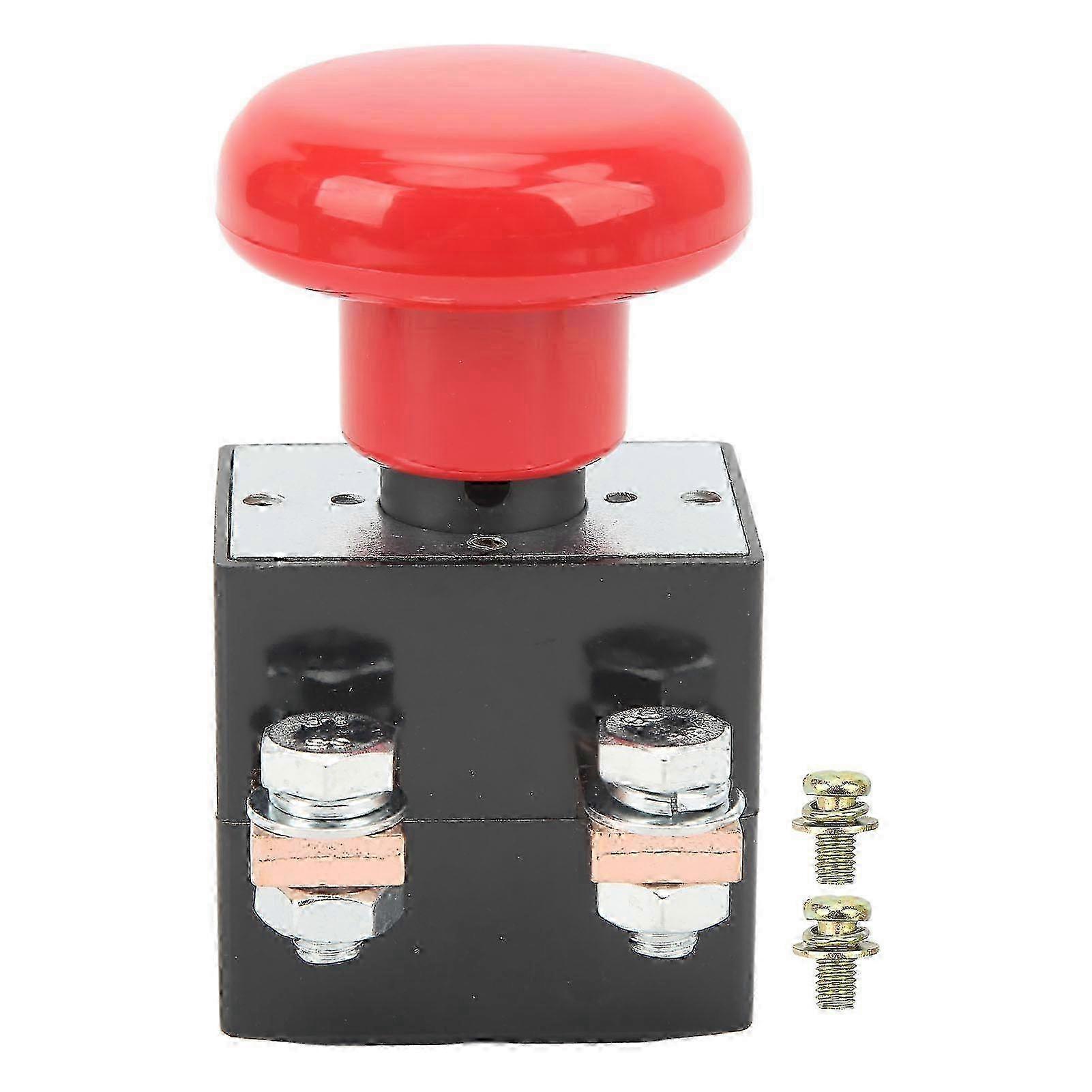 Emergency Stop Push Button Switch IP67 Waterproof 220‑250A 12‑ 50mm Mouting Hole for Vehicles Forklifts