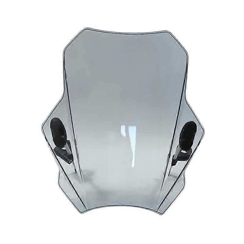 Motorcycle Windscreen, Gray Wind Deflectors, Screen Extender, Soundproof Windshield