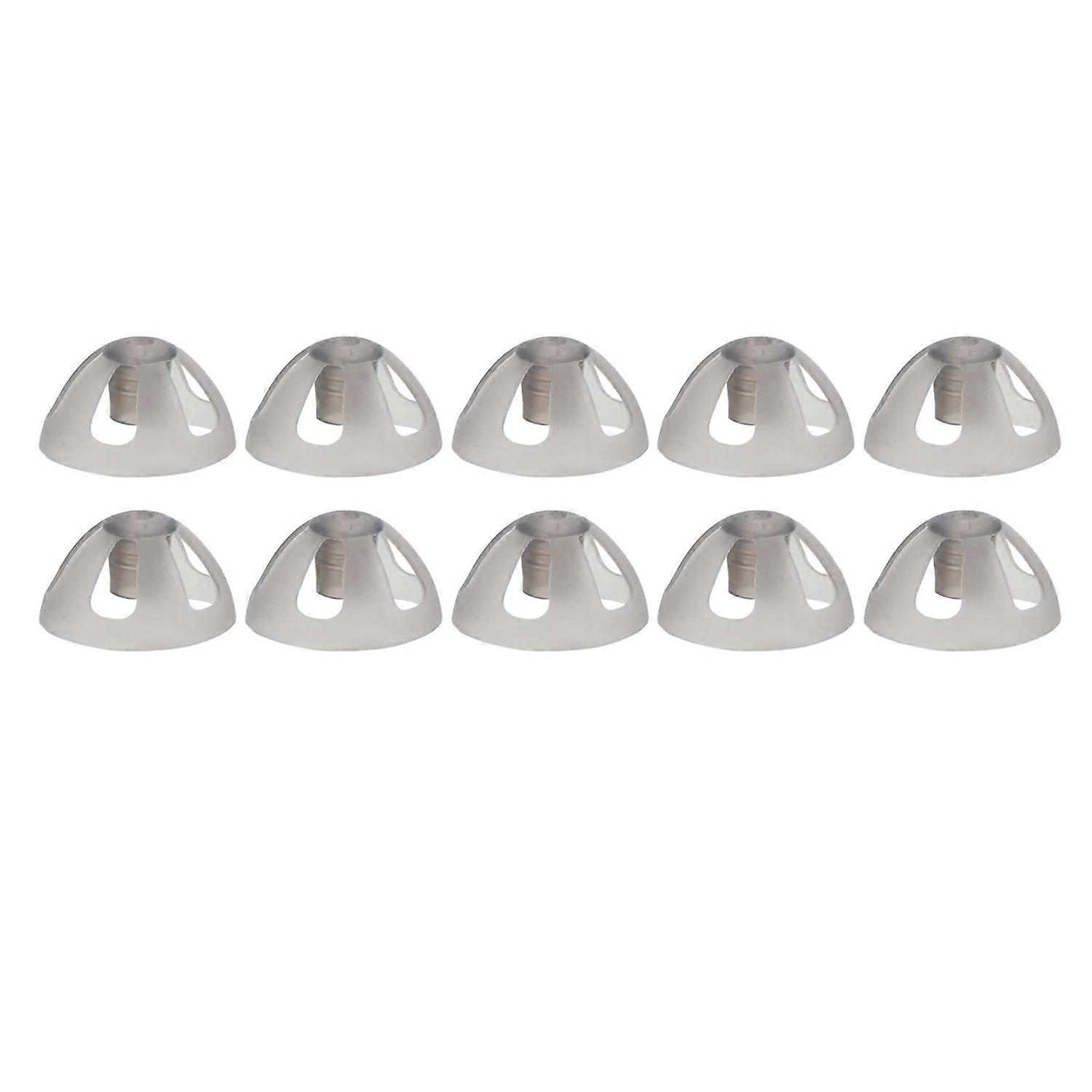 10 Pcs Hearing Aids Dome Soft Open Domes Black Layer Replacements Eartip for The Elderly The Hearing