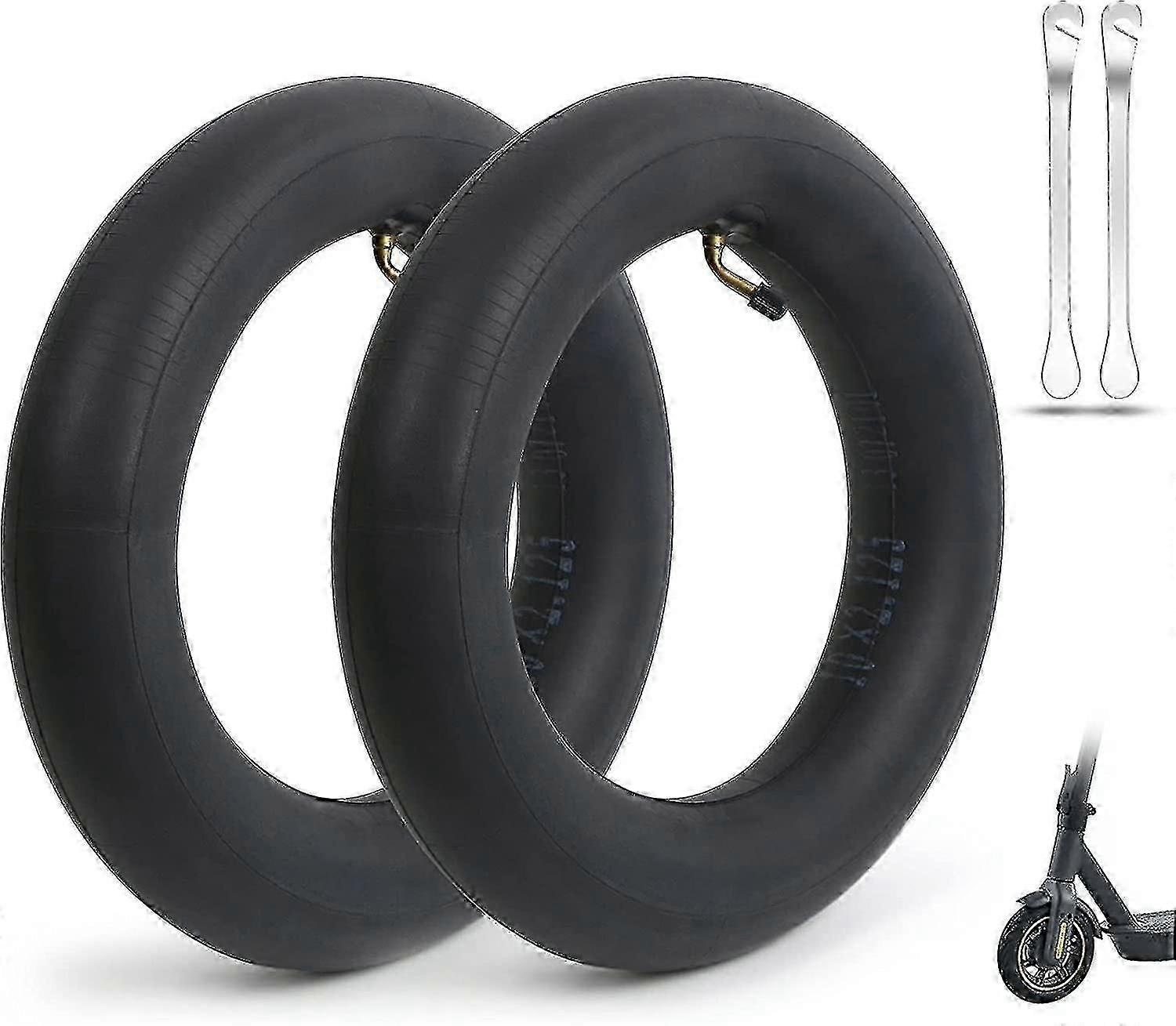 2 Pack Inner Tubes for 10 X 2.125 Replacement Thick Rubber Tyres