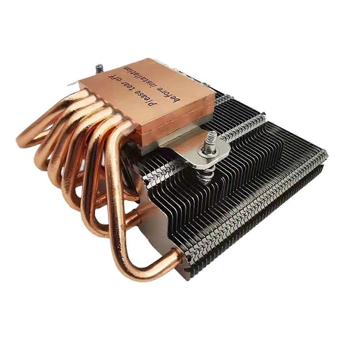ZS10C-50 Thin CPU Cooler 50mm 10 Heat Pipes ITX Down Pressure Radiator 200W for LGA 115X 1700 Without Fan