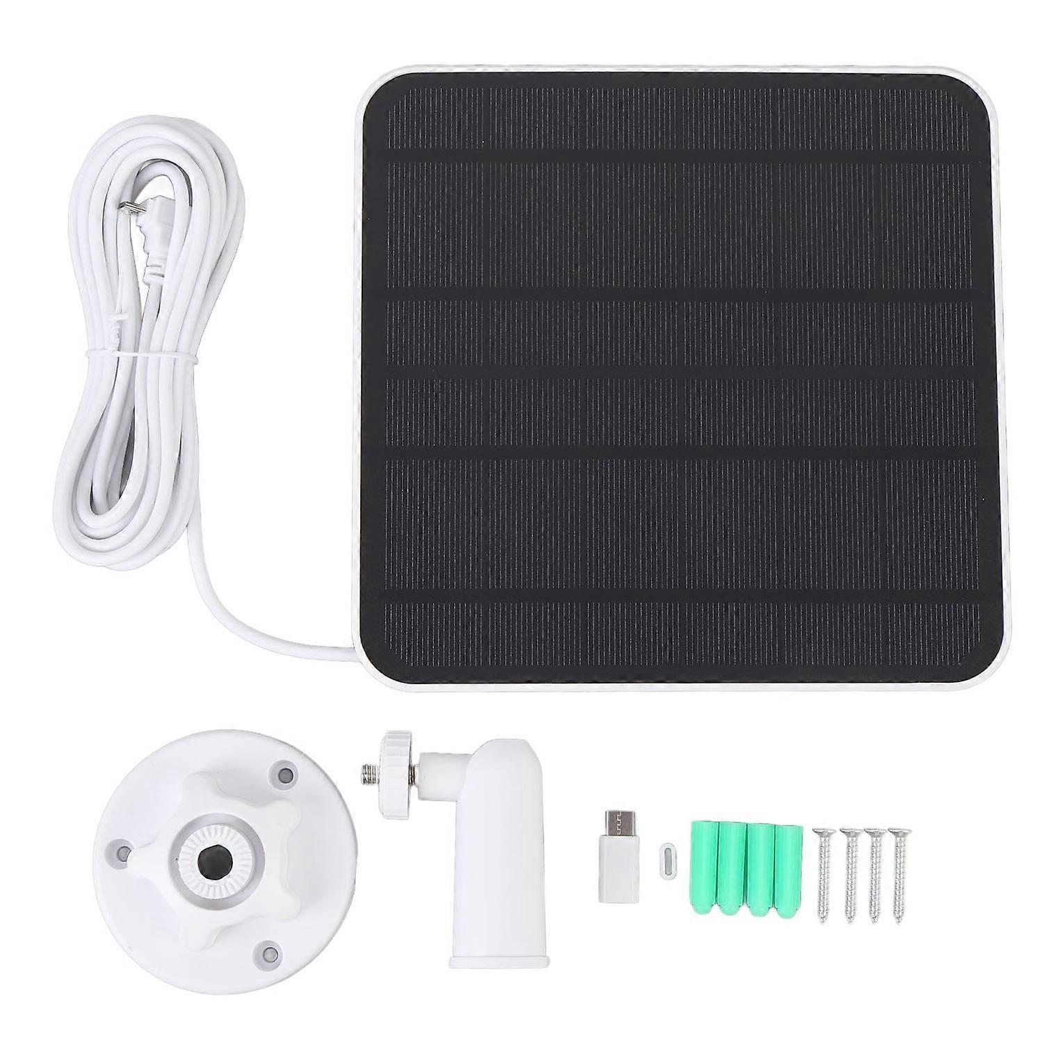 12W Solar Panel Charger for Essential Spotlight for XL Spotlight Camera Bird Feeder Camera with 9.8f