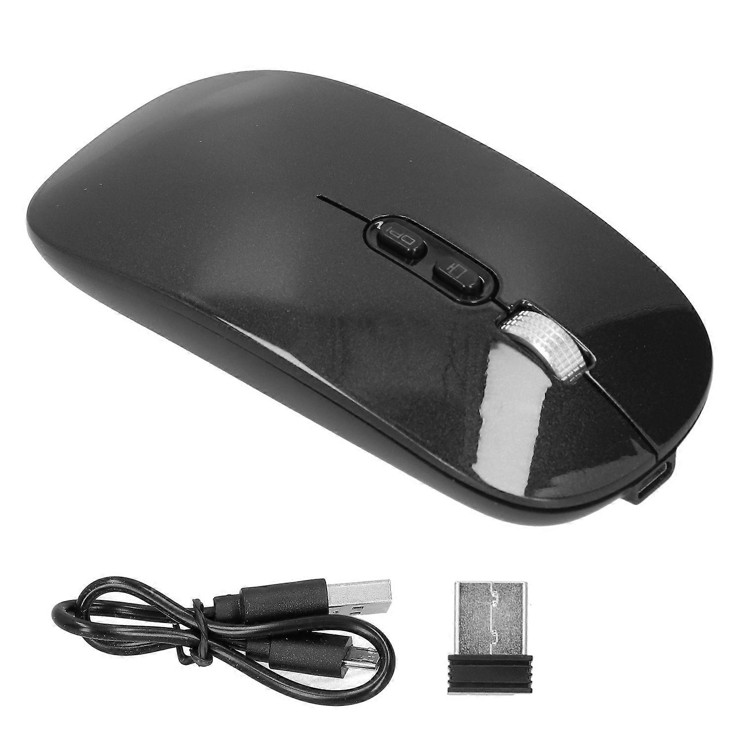 Wireless Optical Mouse 2.4Ghz Bluetooth 5.0 Dual Mode Charging Mouse for Game OfficeBlack