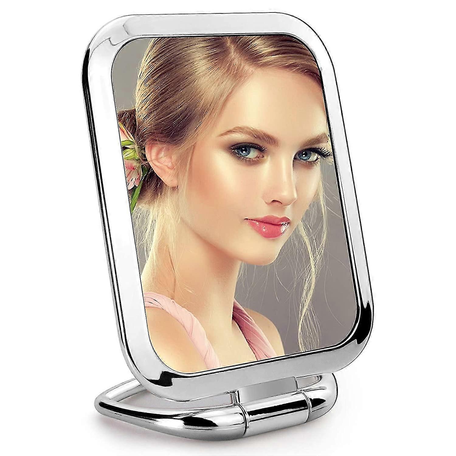 1x / 3x față-verso lupă Handheld Mirror, de călătorie pliere, Square