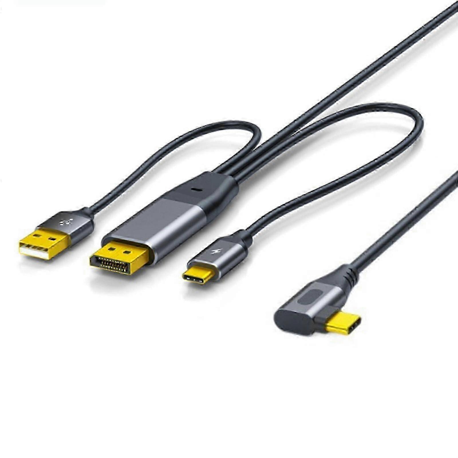 DisplayPort to USB C Cable with Touch Support 3840x2160 Compatible with Mobile Monitors VR Headsets