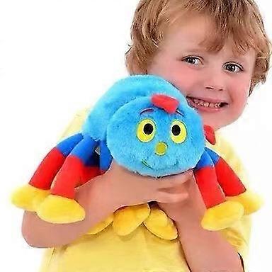 Colorful spider plush toys, soft and comfortable, a Christmas gift set of two, one large and one small.