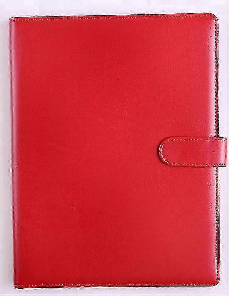 A4 Document Holder Clipboard Portfolio for Notepad, Leather-like Foldover Clipboard with Storage