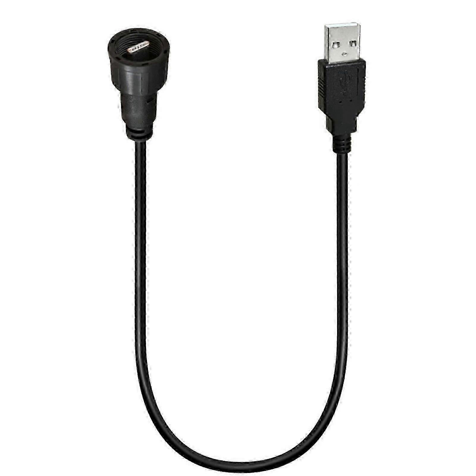 USB 3.0 to Type C Cable Overmolded Cable Threaded Waterproof Connection and Dustproof for Stability