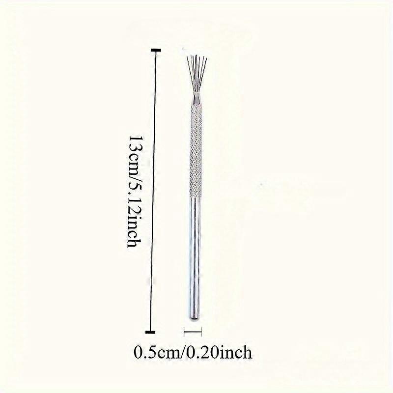 1pc Nail Art Drawing Glue Tool - 7 Precise Iron Head Wires, Slip-Resistant Design, Durable Stainless Steel Handle - Perfect for Creating Int