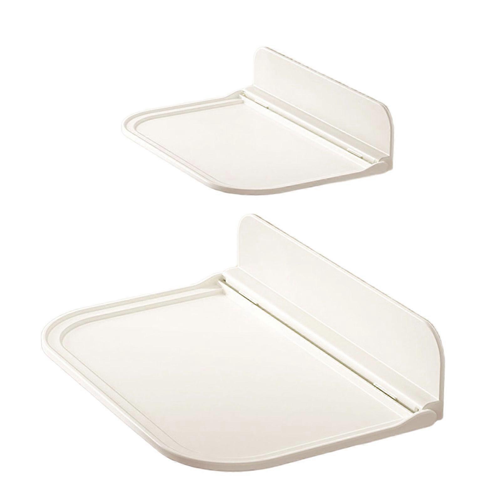 No Damage Adhesive Wall Shelf Foldable Design  Strong ABS Plastic Bracket Space Optimization Easy to Use for Campers Multicolor