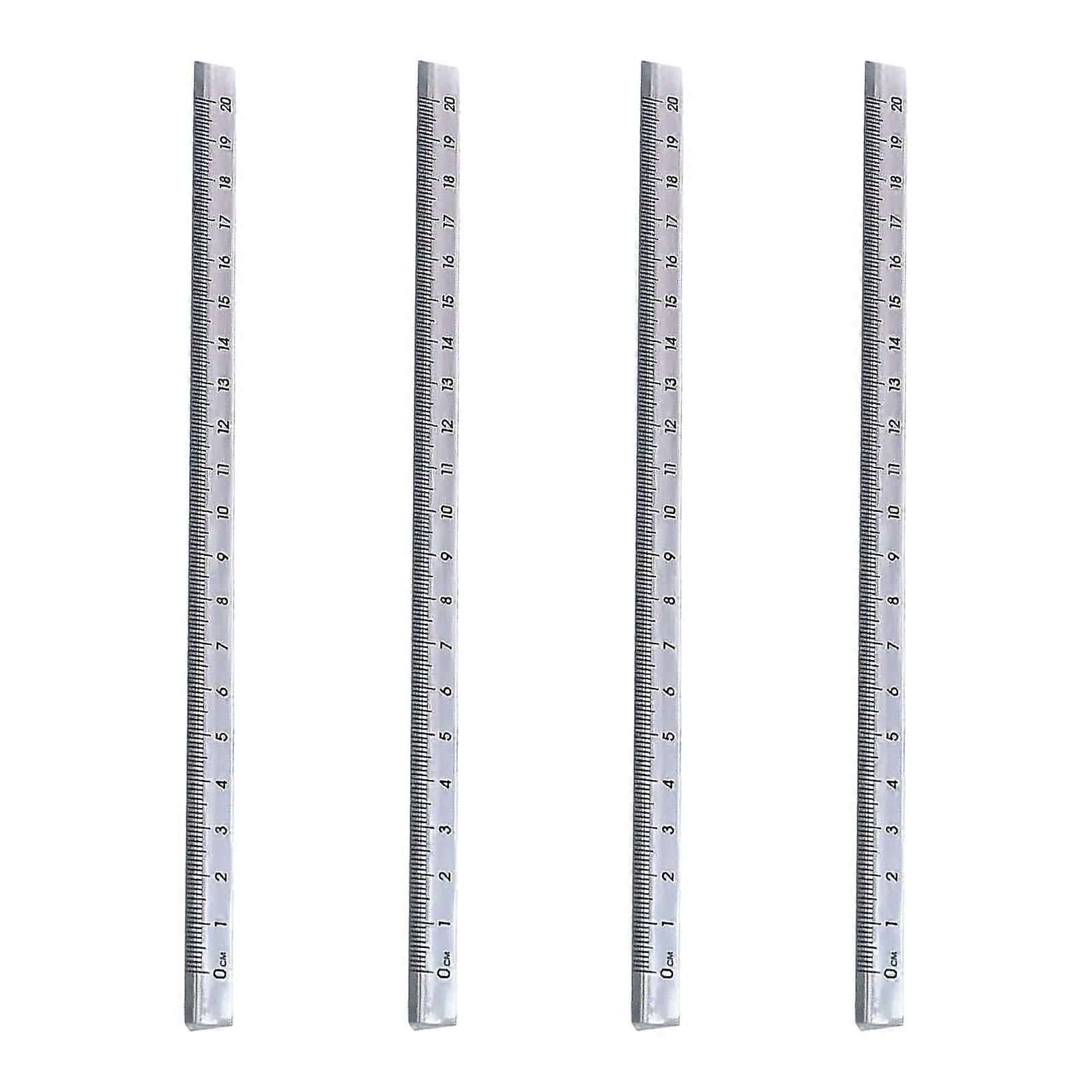 20cm Clear Acrylic Triangular Rulers A Must-Have Measuring Tool for School Supplies Home Office & Professional Use Multicolor