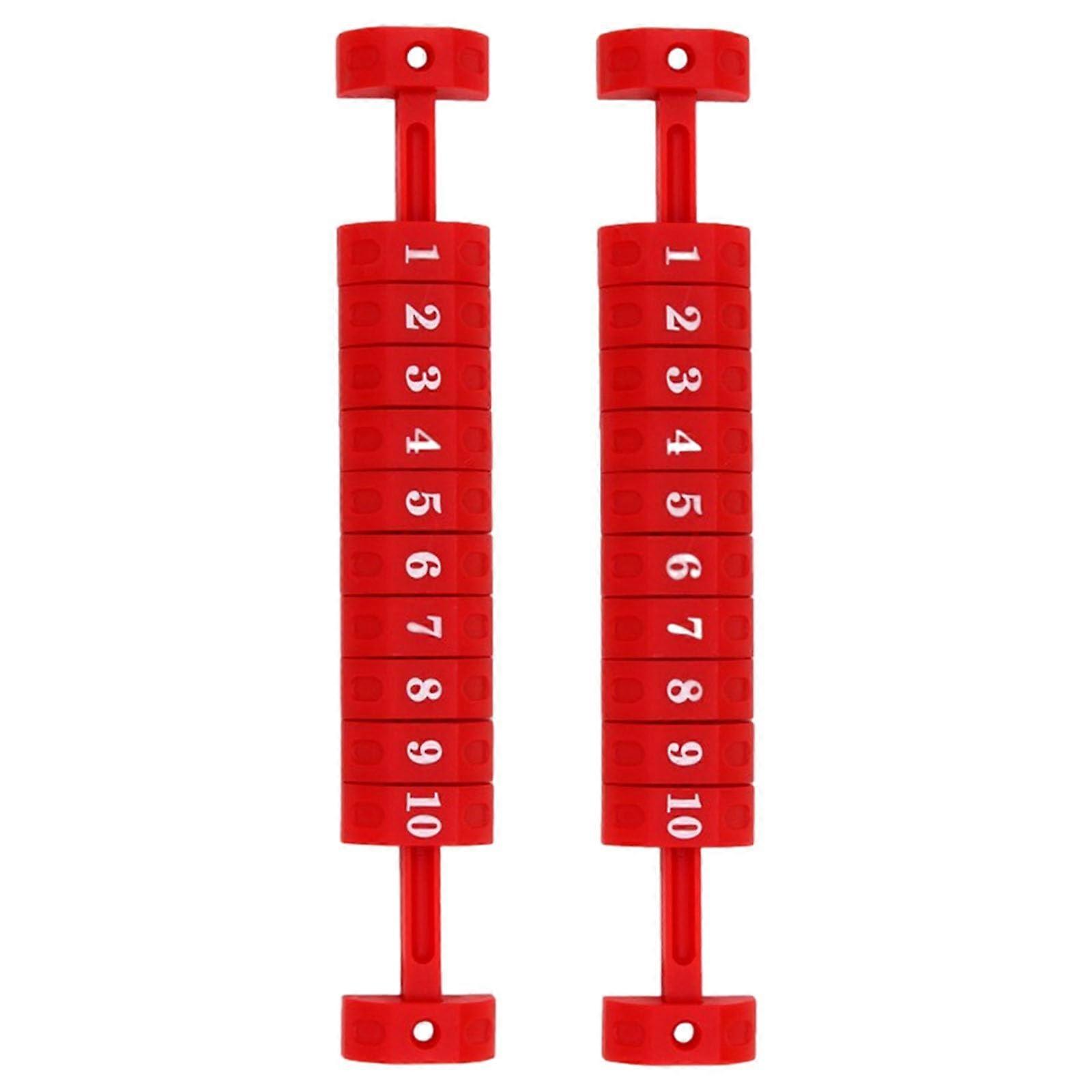 Table Football Counter Scoring Units 2Pcs with 10 Number Indicators for Foosball and Air Hockey Games