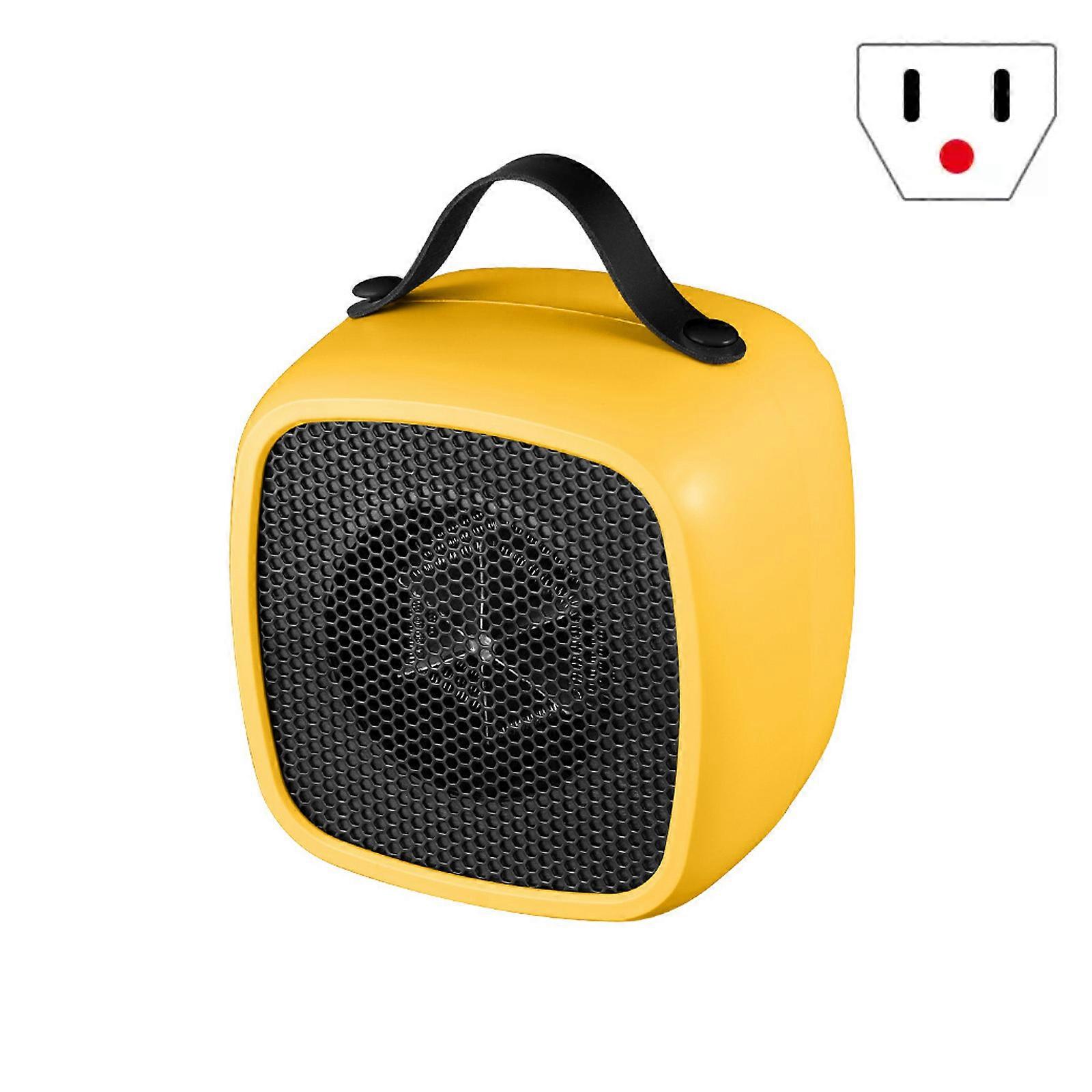 Fast Warmth Desktop Stove Earthenware Heating Component Low Noise Thin Transportable Indoor Winter Essential  Yellow
