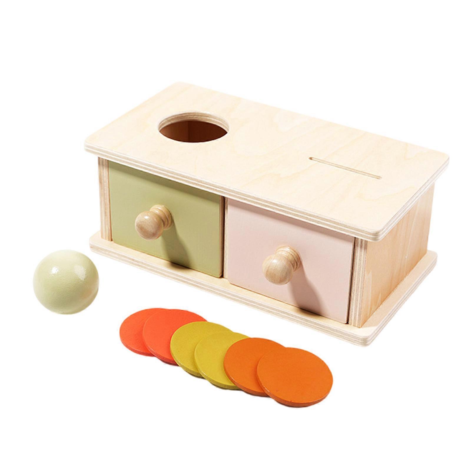 Wooden Coin Ball Toss Game Educational Toy For Kids Social Interaction Team Building Activity Multicolor