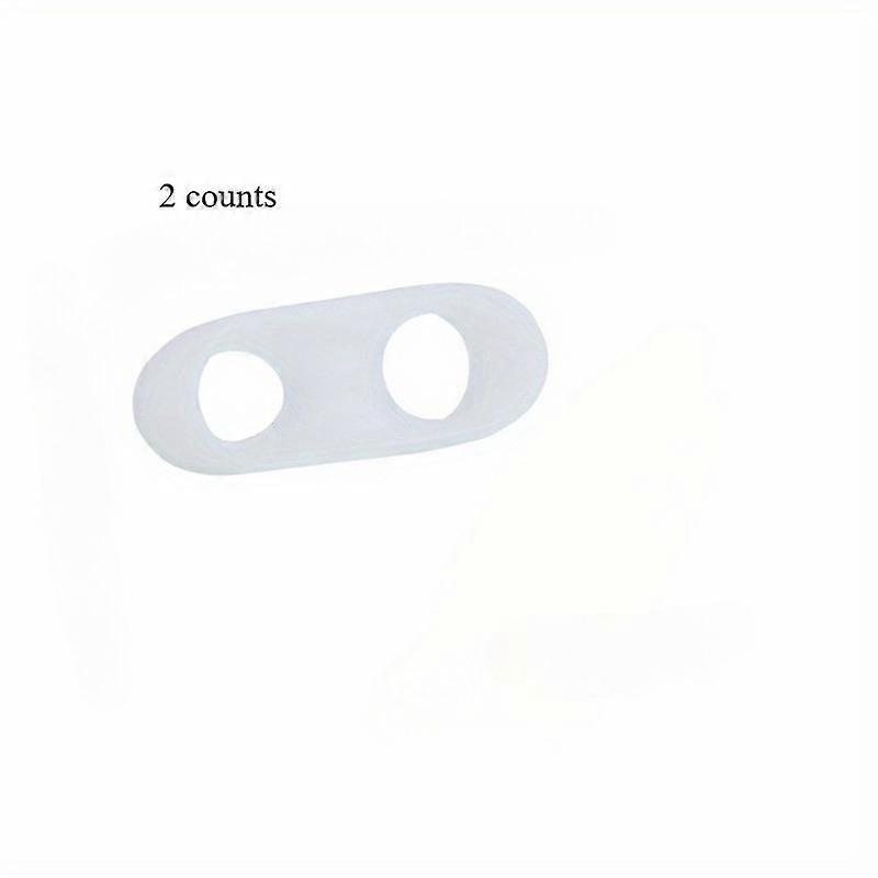 2pcs Soft Gel Toe Separators for Men and Women, Big Toe Spacer Cushion Pads with 2 Loops