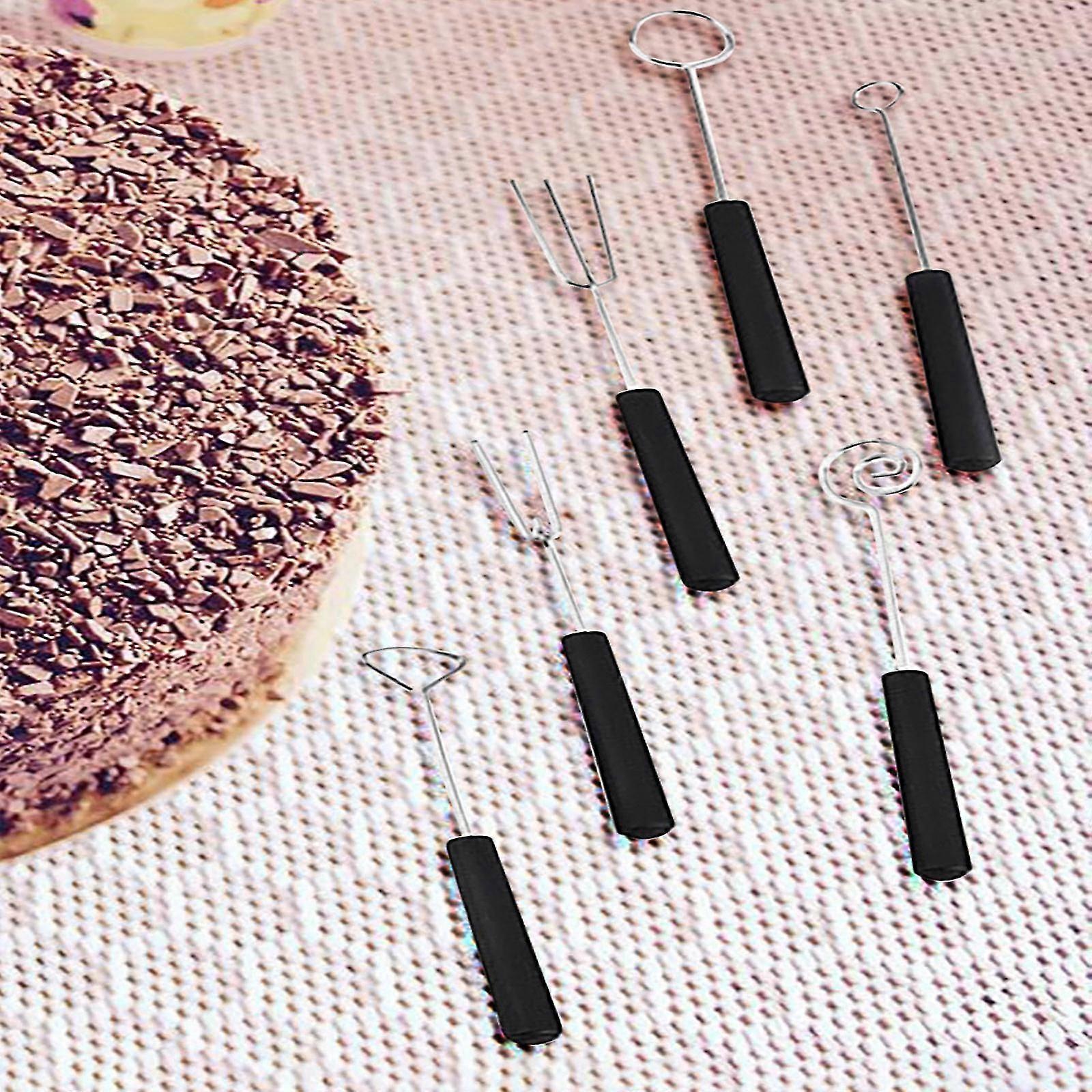 6pcs Chocolate Dipping Fork Set Baking Products Barbecue Fork